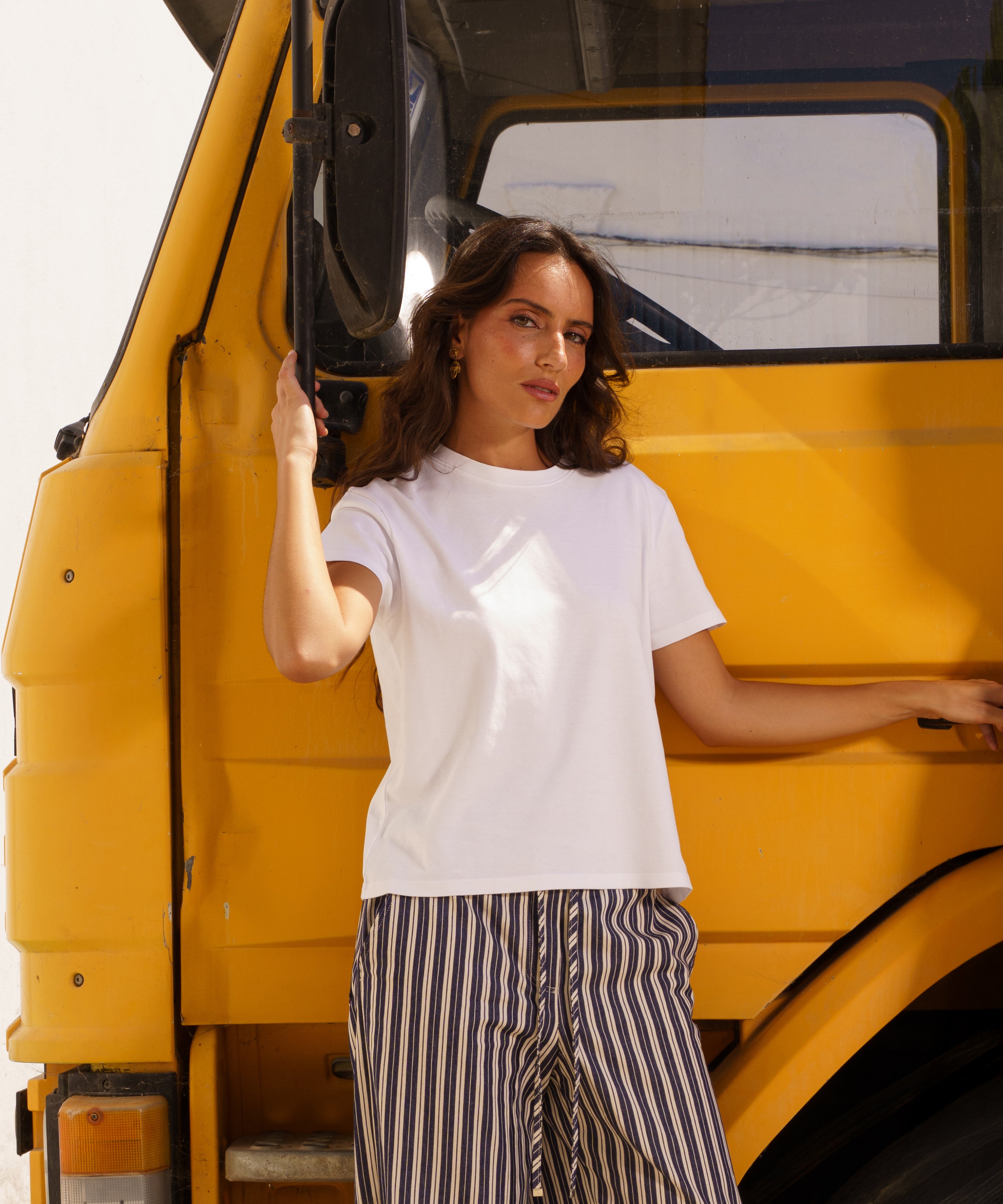 JAK T-Shirt 01 t-shirt femme blanc coton bio