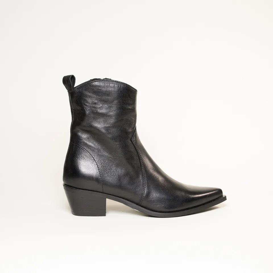 SMR Nirvana Nero E1454E5 bottines cuir noir talon 5 cm