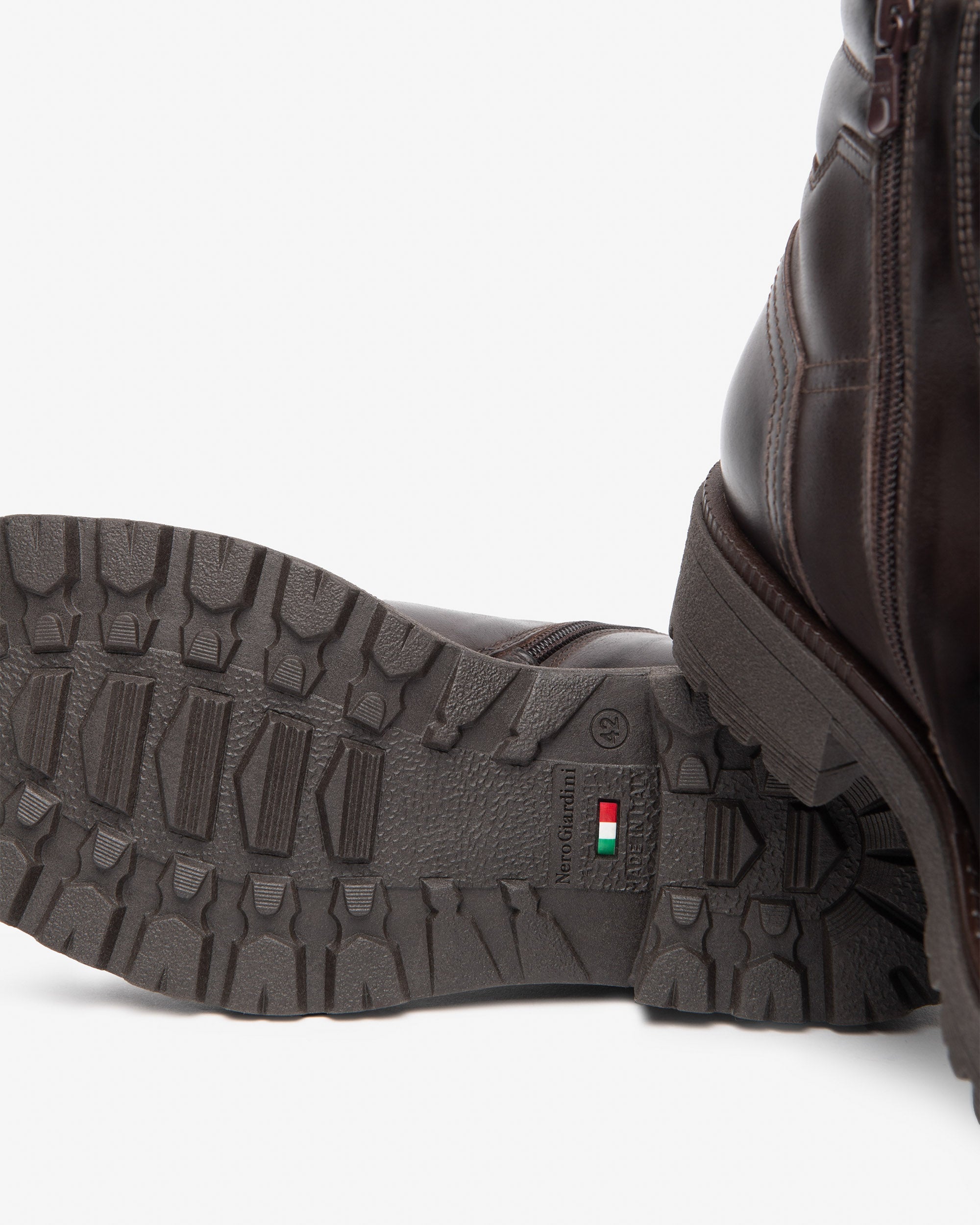Nerogiardini Bottines Bottines Homme Cuir Lacets Caoutchouc