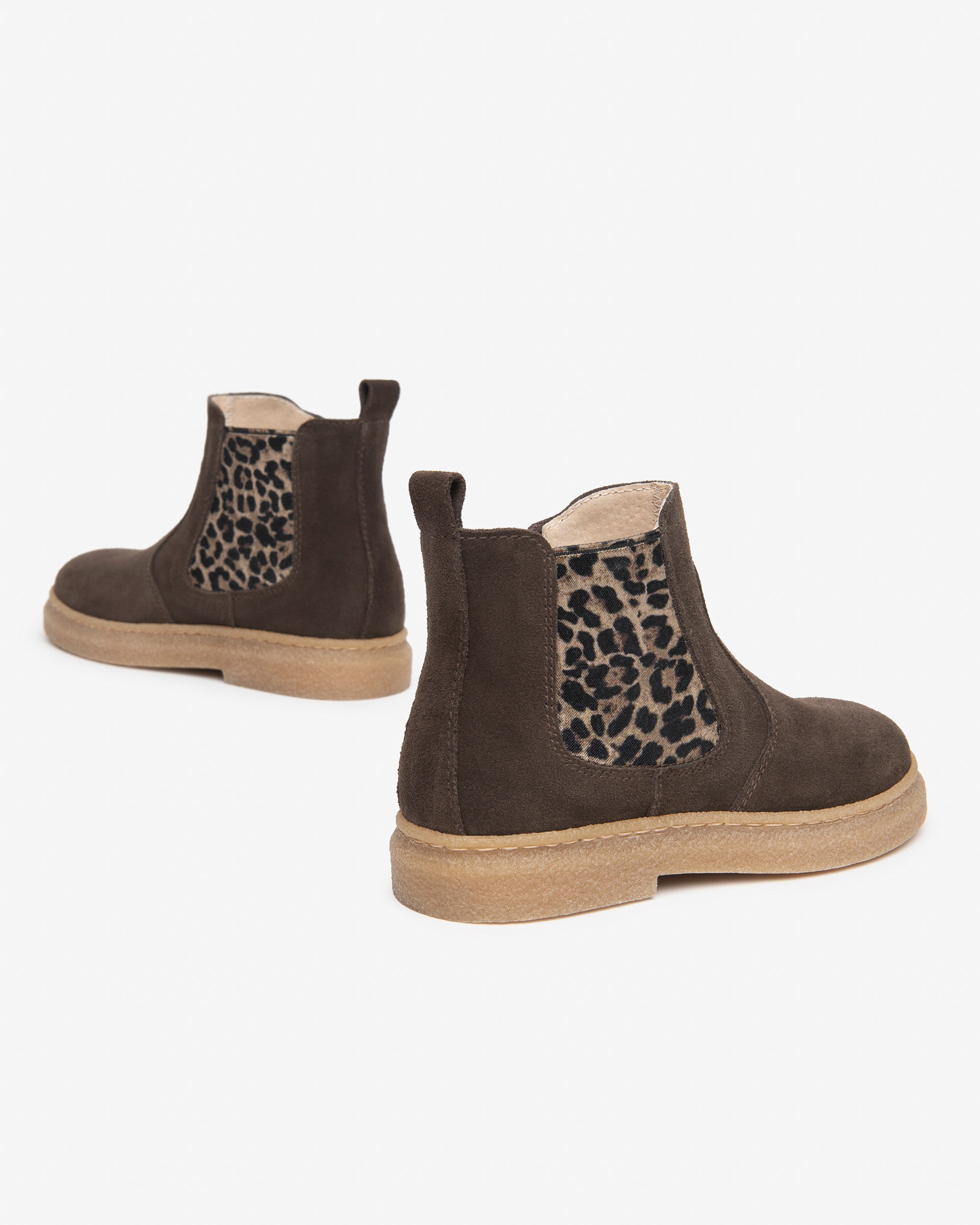 NeroGiardini Bottines Fille Daim 28 Zip Animalier
