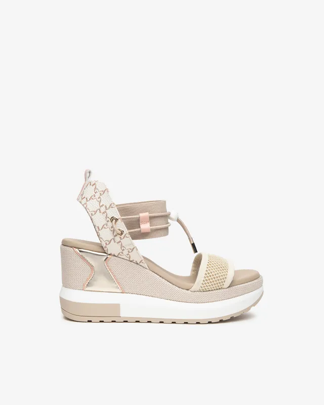 NeroGiardini Sandales femme toile cuir compensées 35-41