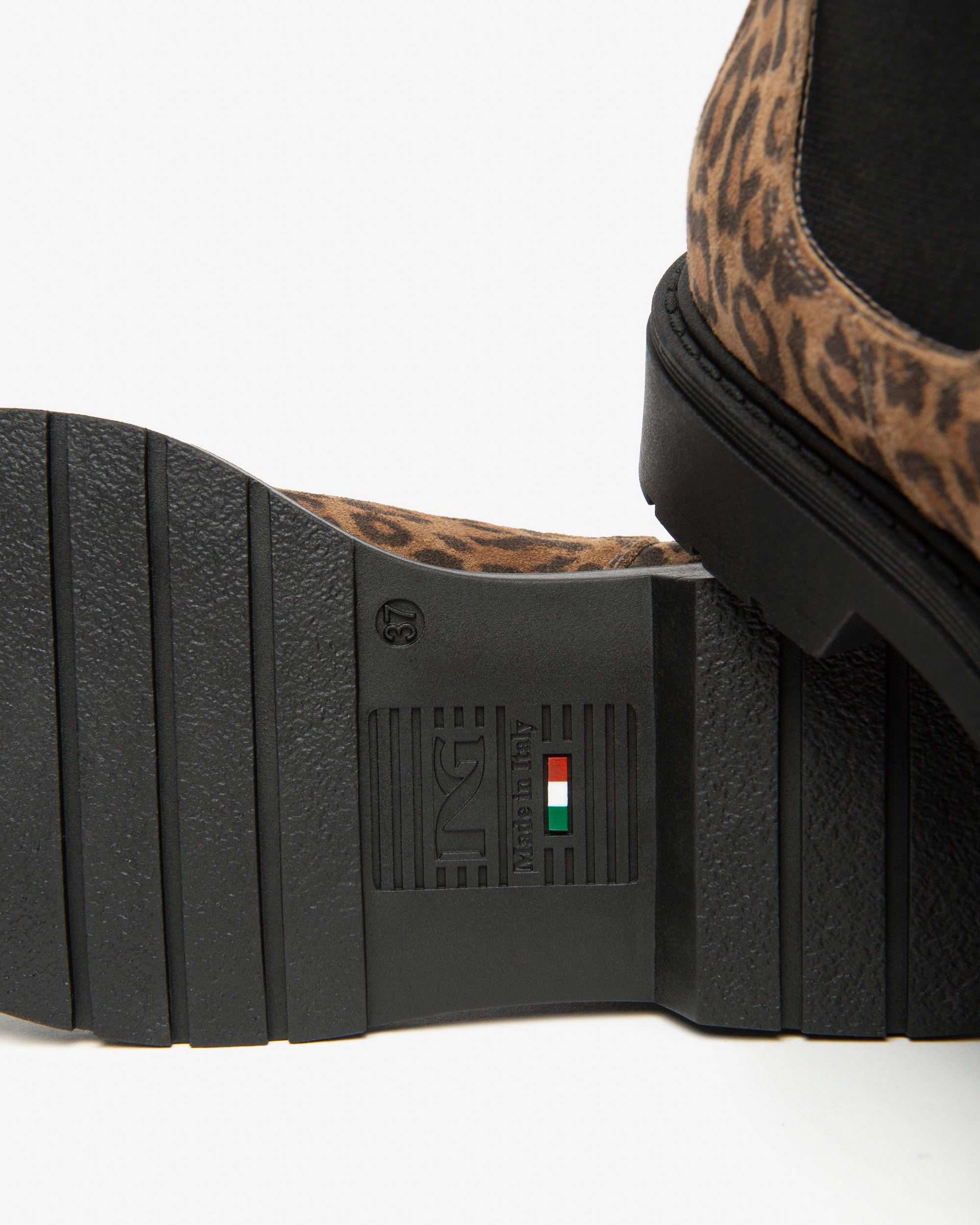 NeroGiardini Bottines Chelsea Daim Femme Léopard 38 Hiver