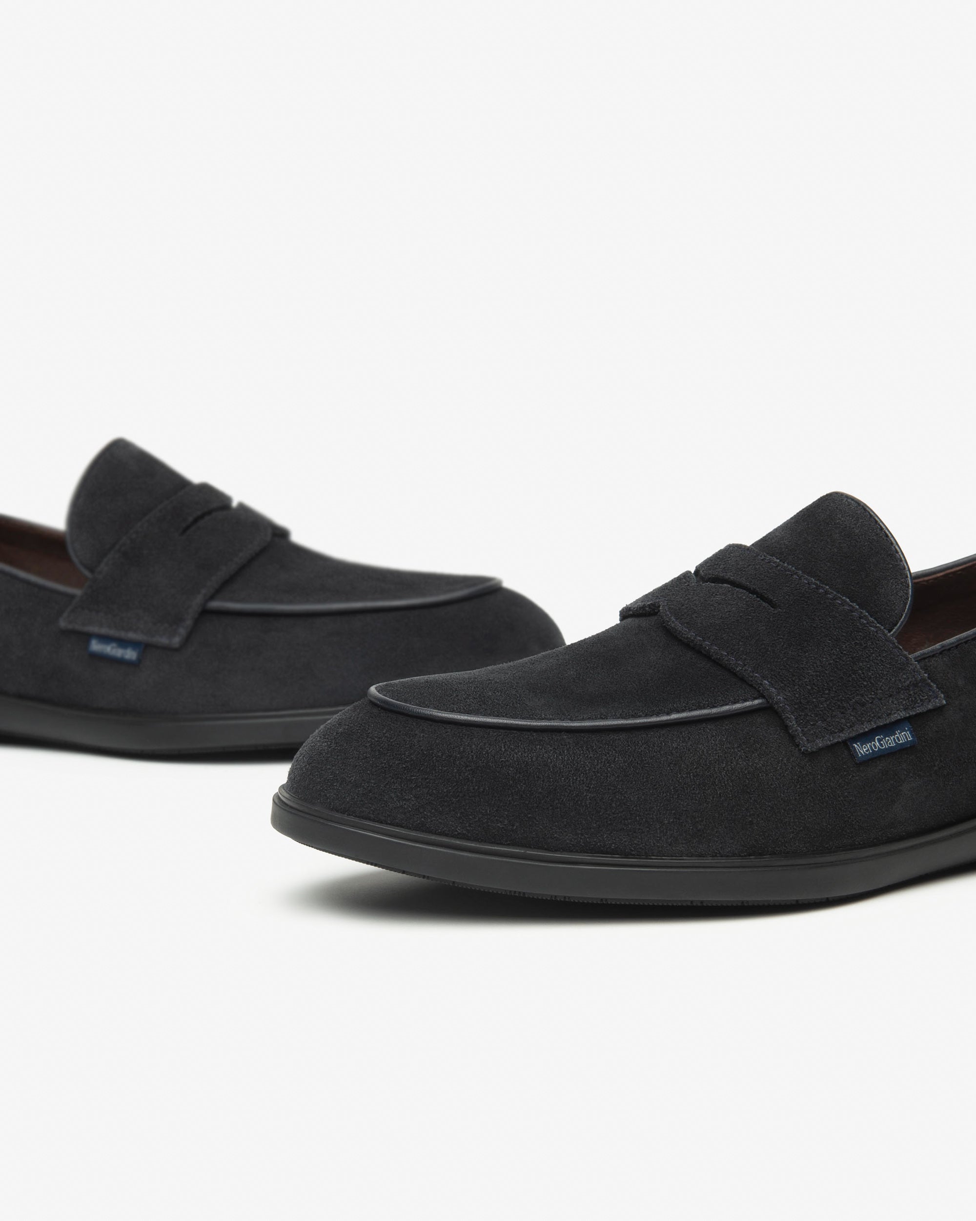 NeroGiardini Mocassins Homme Cuir Velours