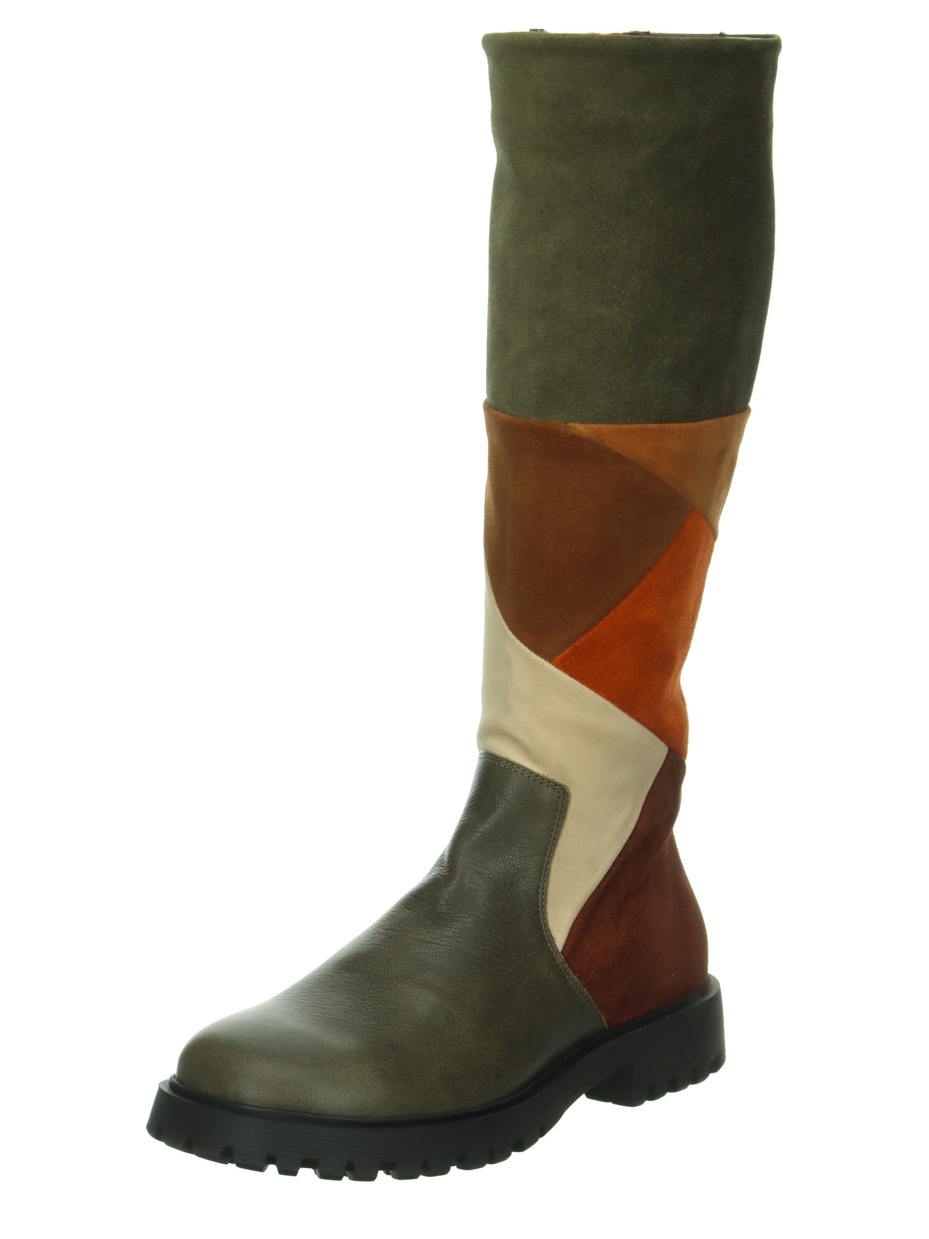 Think Trento Bottes Femme 36 EU Olive Combi Textile