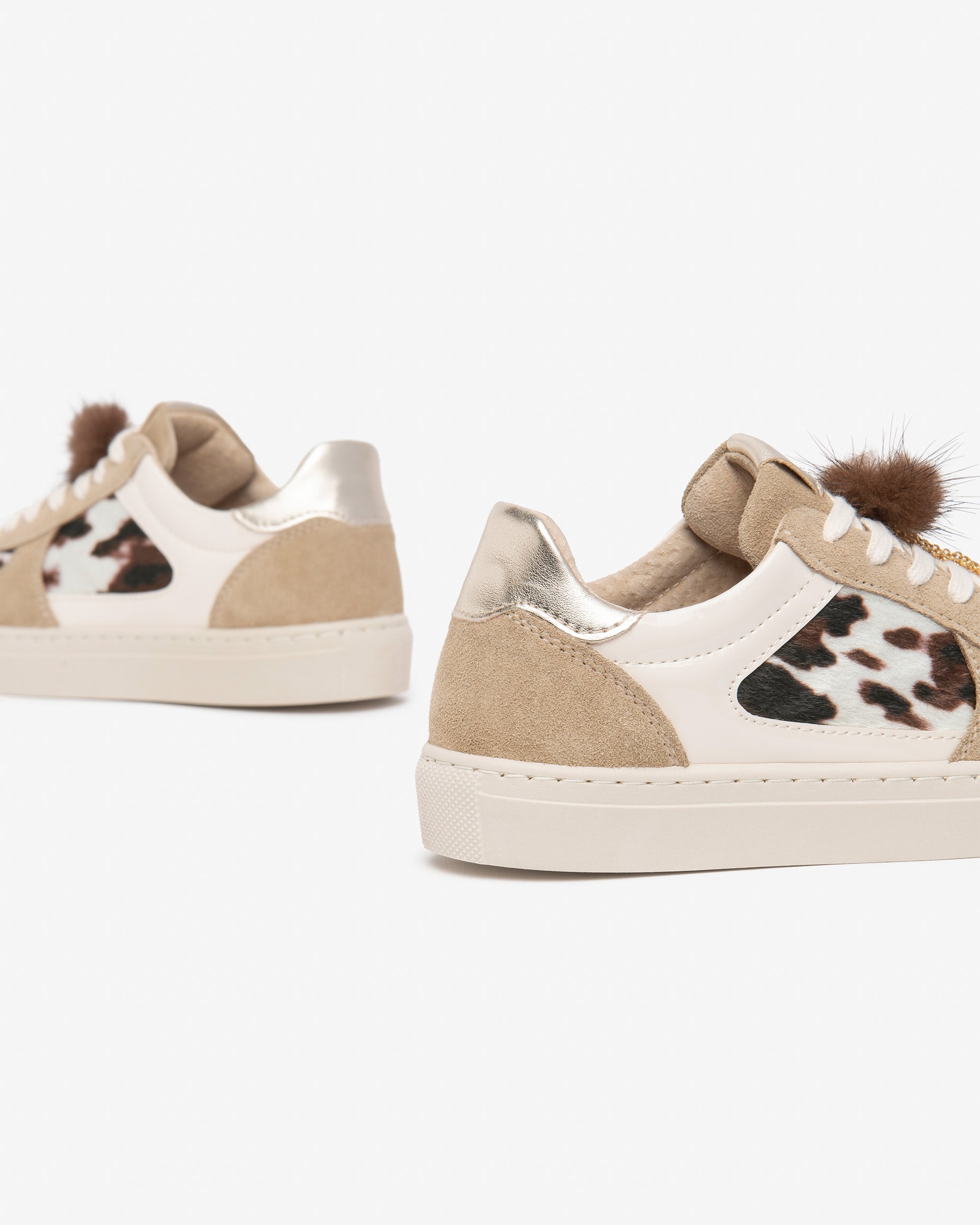 NeroGiardini Sneakers Fille Cuir Velours Animalier 30-39
