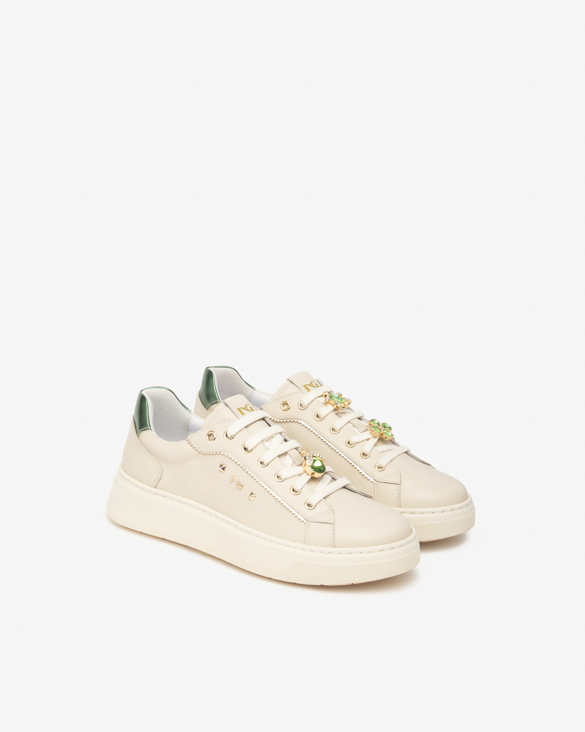 NeroGiardini Sneakers Femme Cuir et Matière Technique 38