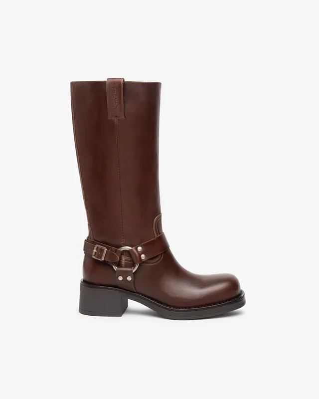 NeroGiardini Bottes bottes femme cuir artisanales 38 hiver