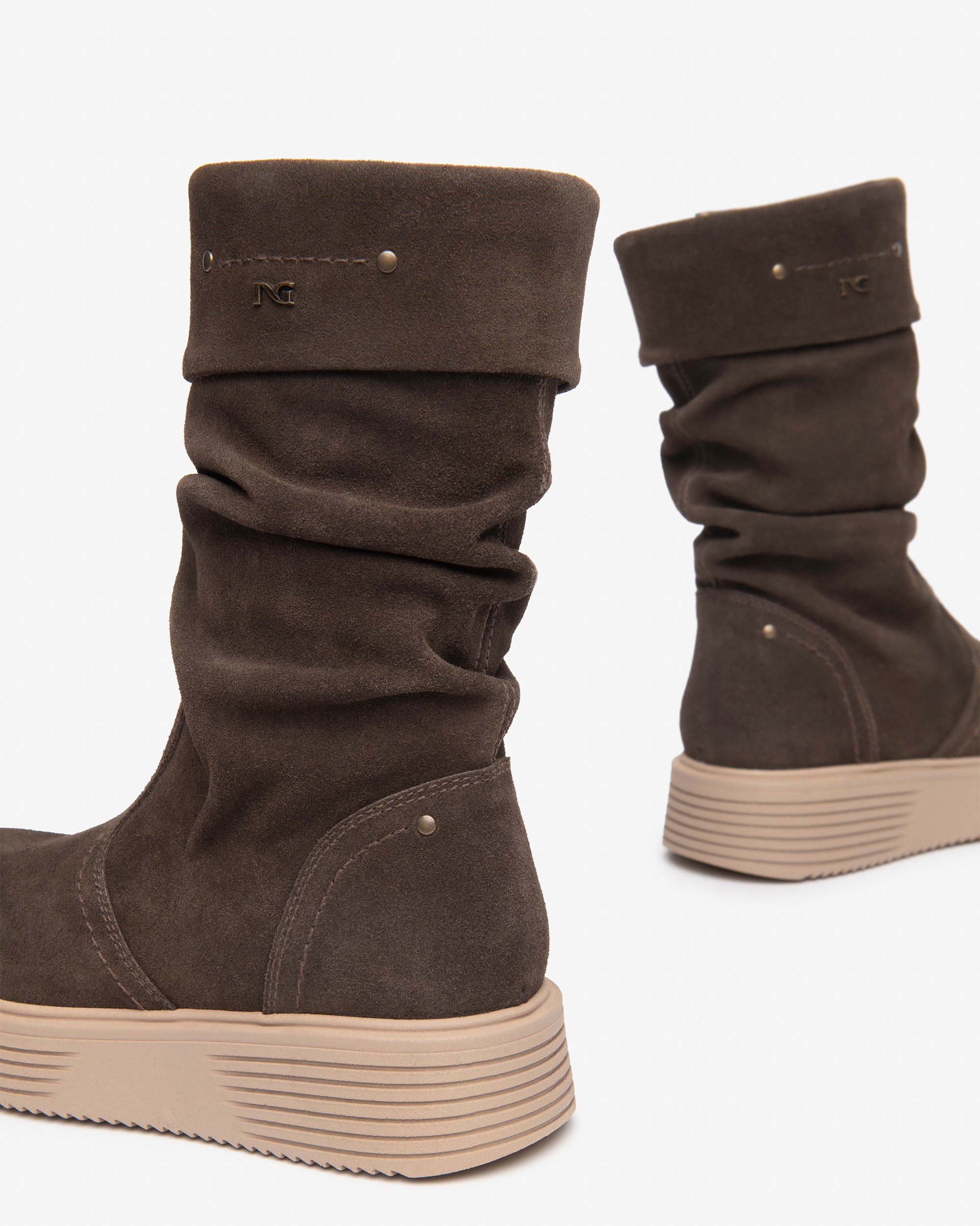 NeroGiardini Bottes Fille Cuir Velours Zip Confort