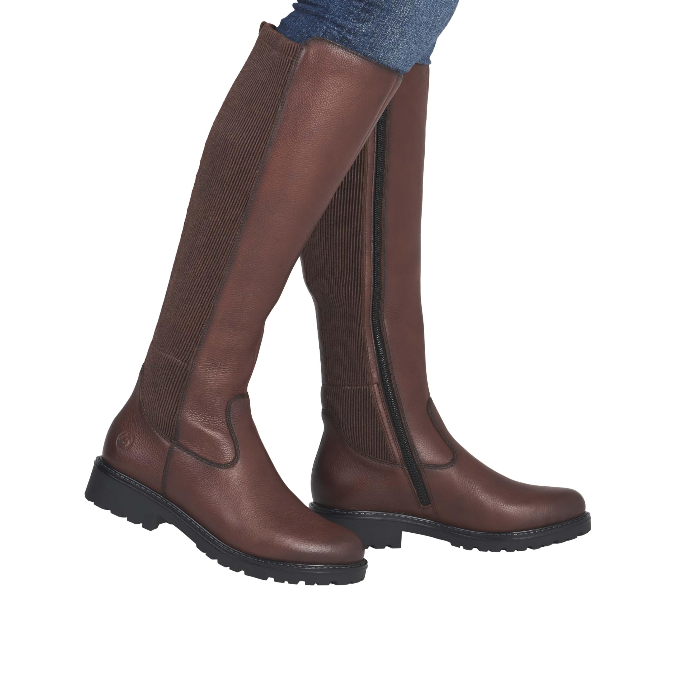 Remonte R6594 bottes femme marron fermeture éclair
