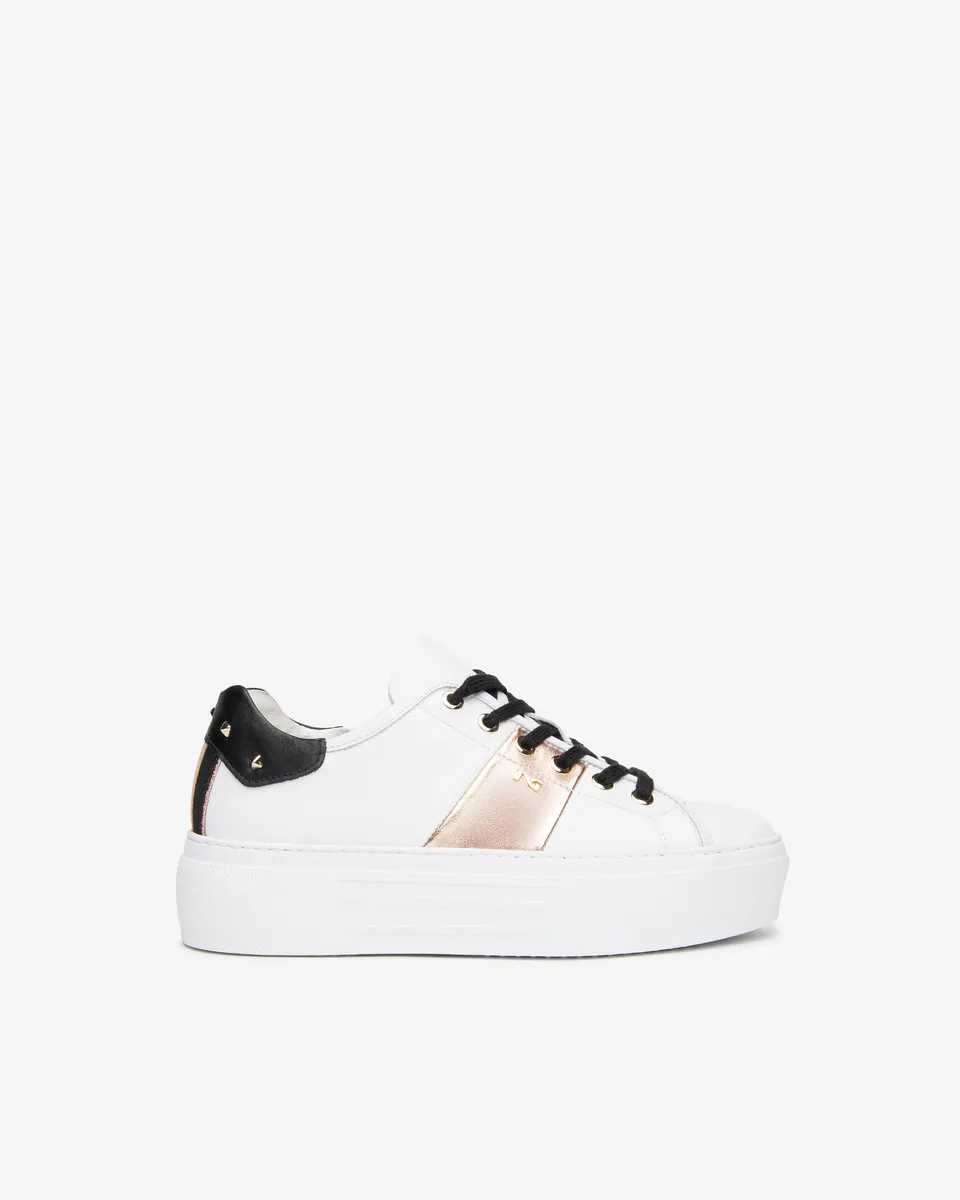 NeroGiardini Sneakers Femme Cuir Plateforme 4,5 cm
