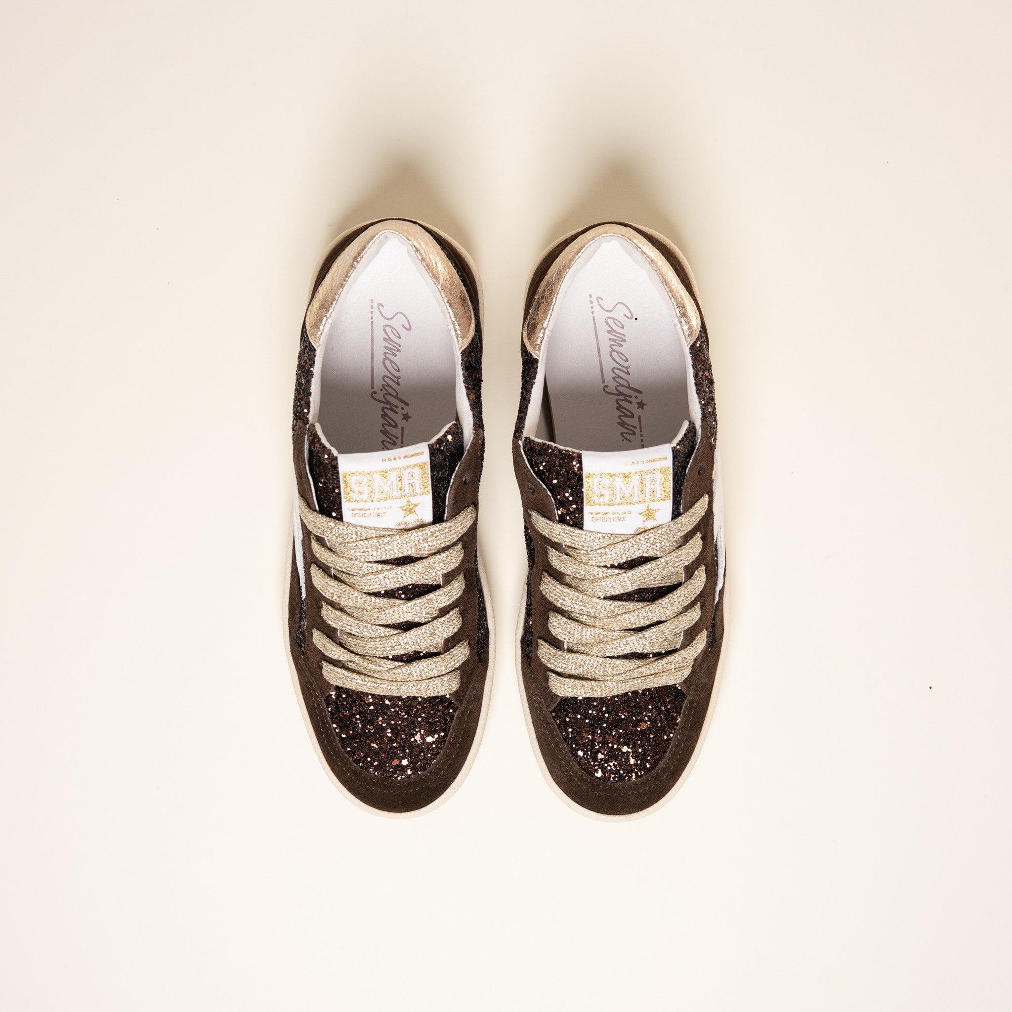 SMR Dany E200A baskets marron taille 38 glitter