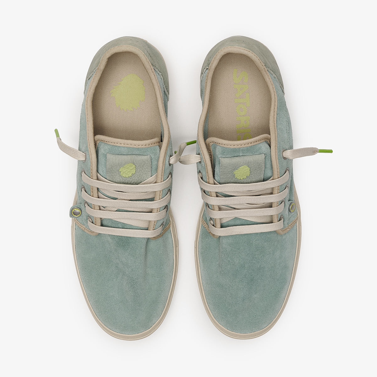 Satorisan Heisei Suede sneakers Milky Jade cuir suède