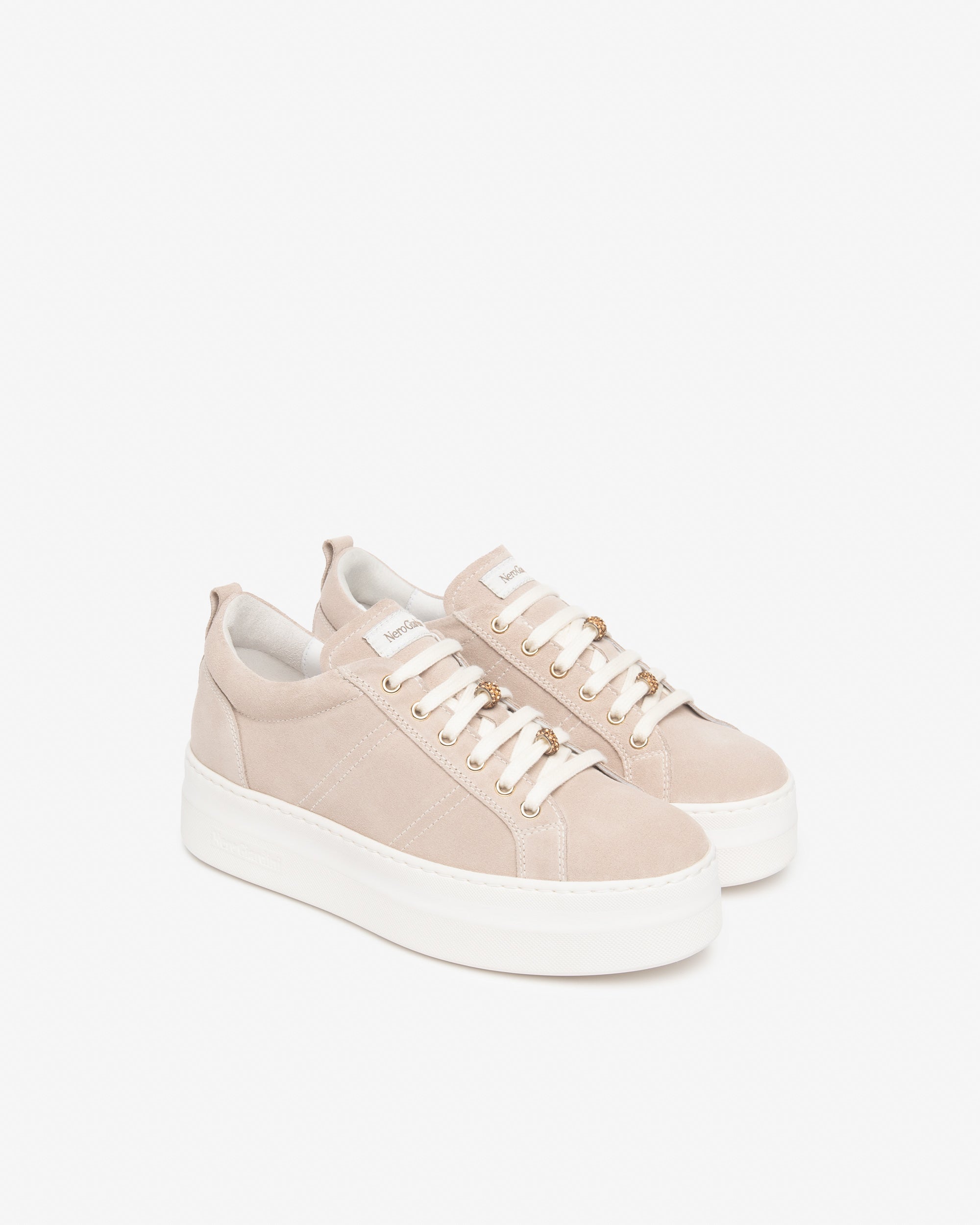 NeroGiardini Sneakers Baskets Femme Cuir Velours Confort