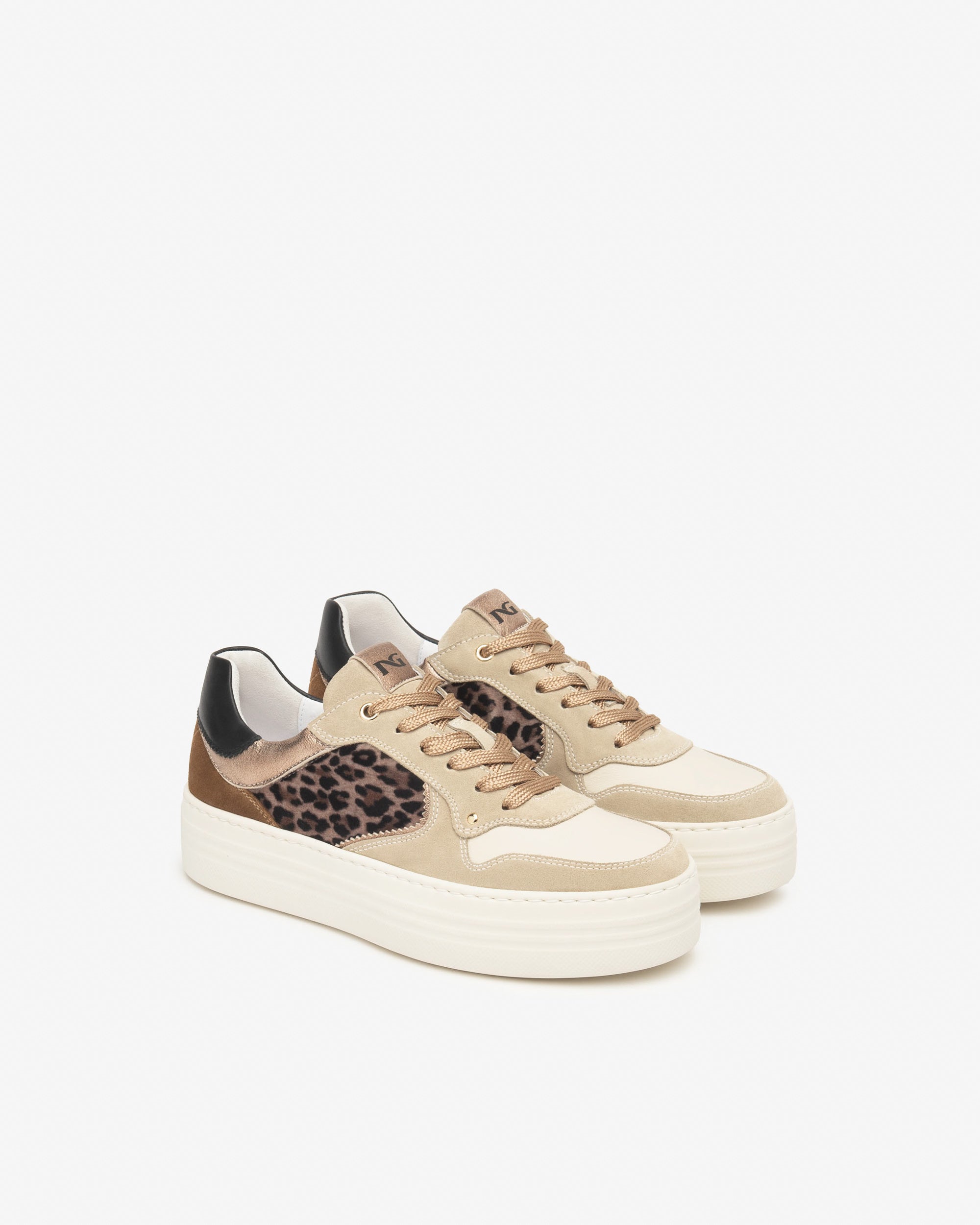 NeroGiardini Sneakers femme baskets cuir daim memory