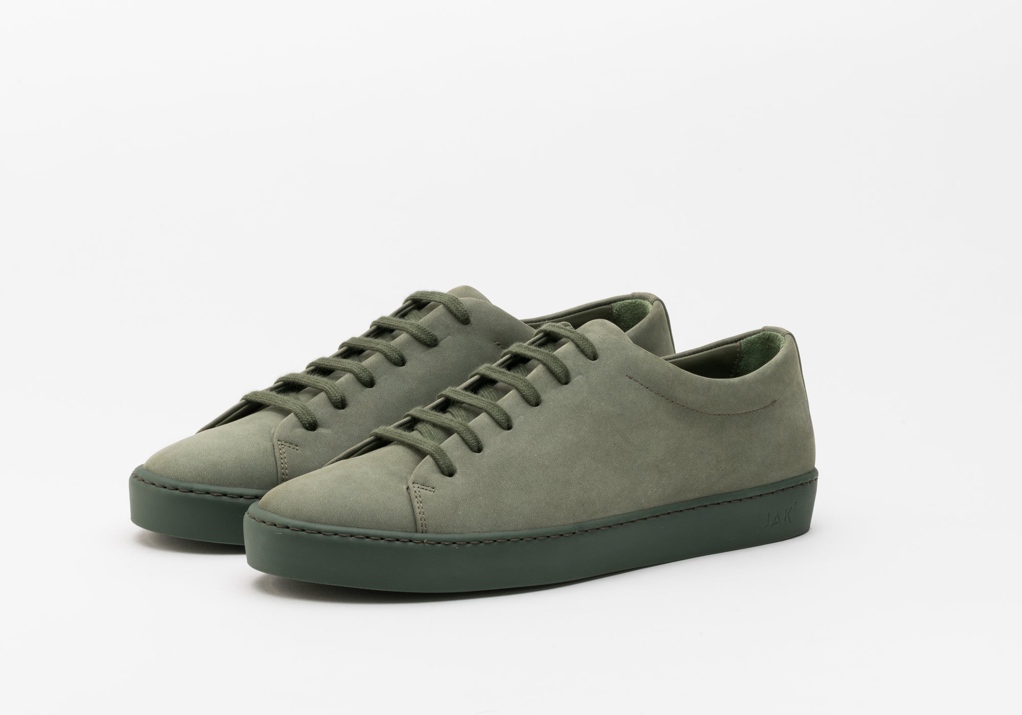 JAK Royal Nubuck baskets nubuck vert bouteille 39