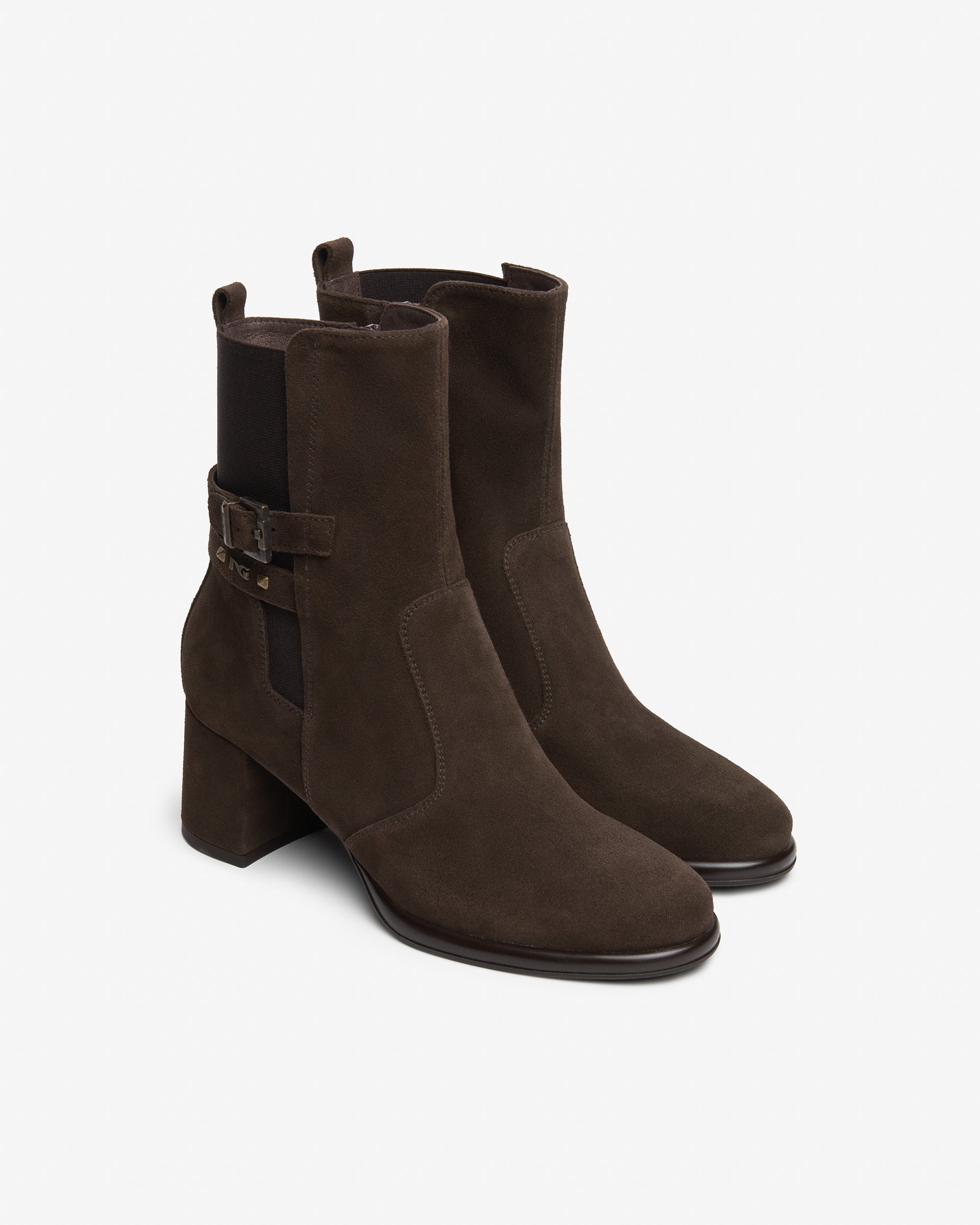 NeroGiardini Bottines Femme Daim Tissu Talon 60