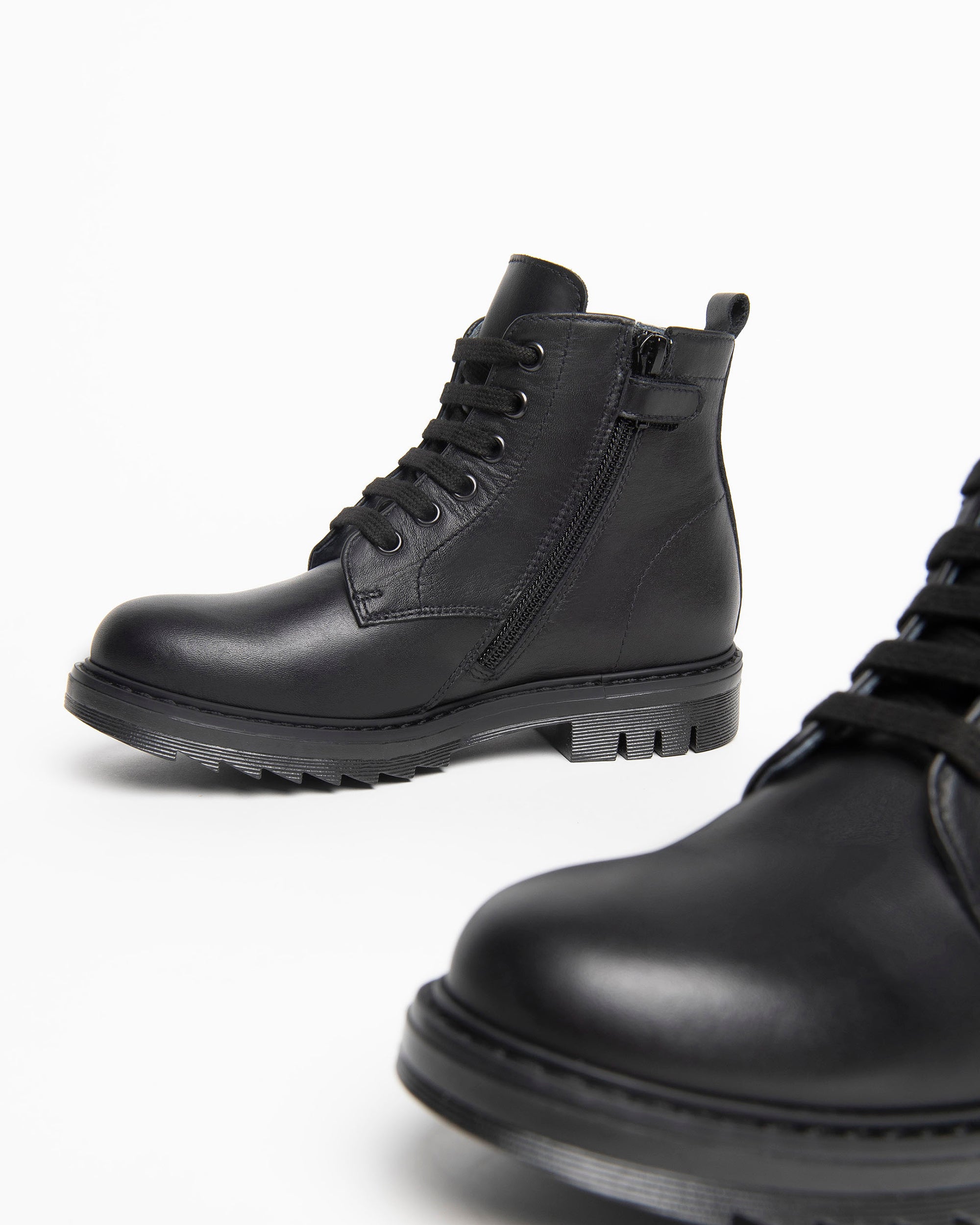 NeroGiardini Bottines Garçon Cuir Teens Légères