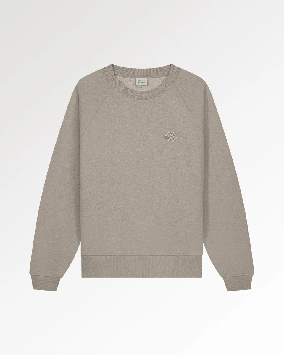 Filling Pieces Sweatshirt Embroidered Knot sweat gris coton bio
