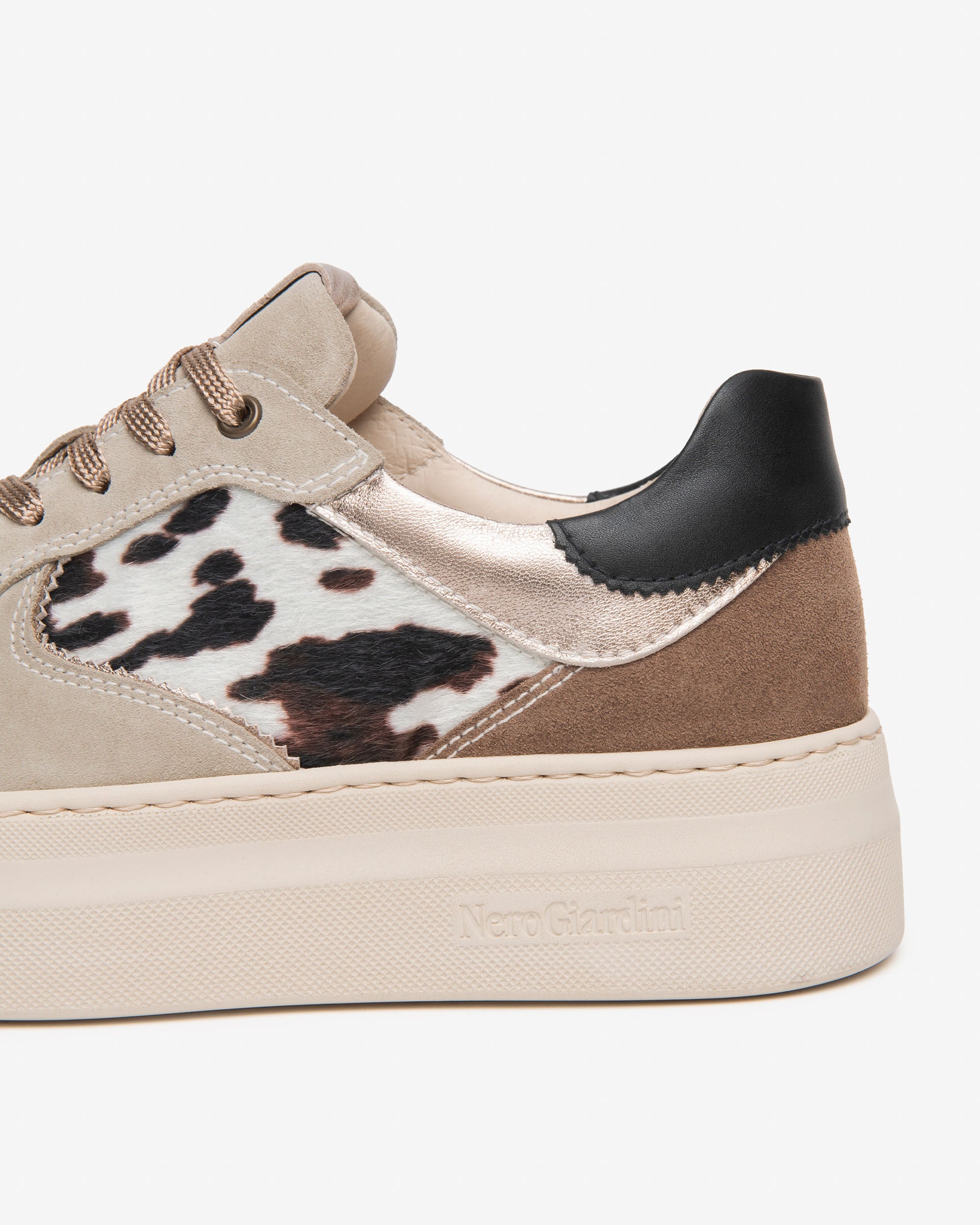 NeroGiardini Sneakers Femme Daim Plateforme 45 mm