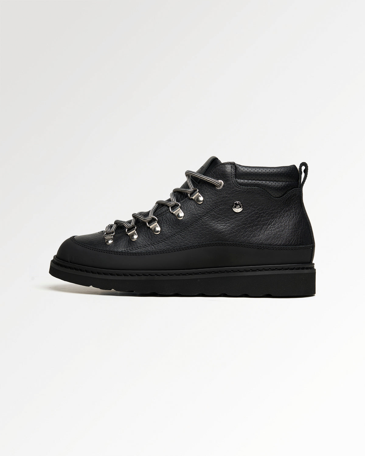 Filling Pieces Glacier Boot Boots cuir grainé noir homme