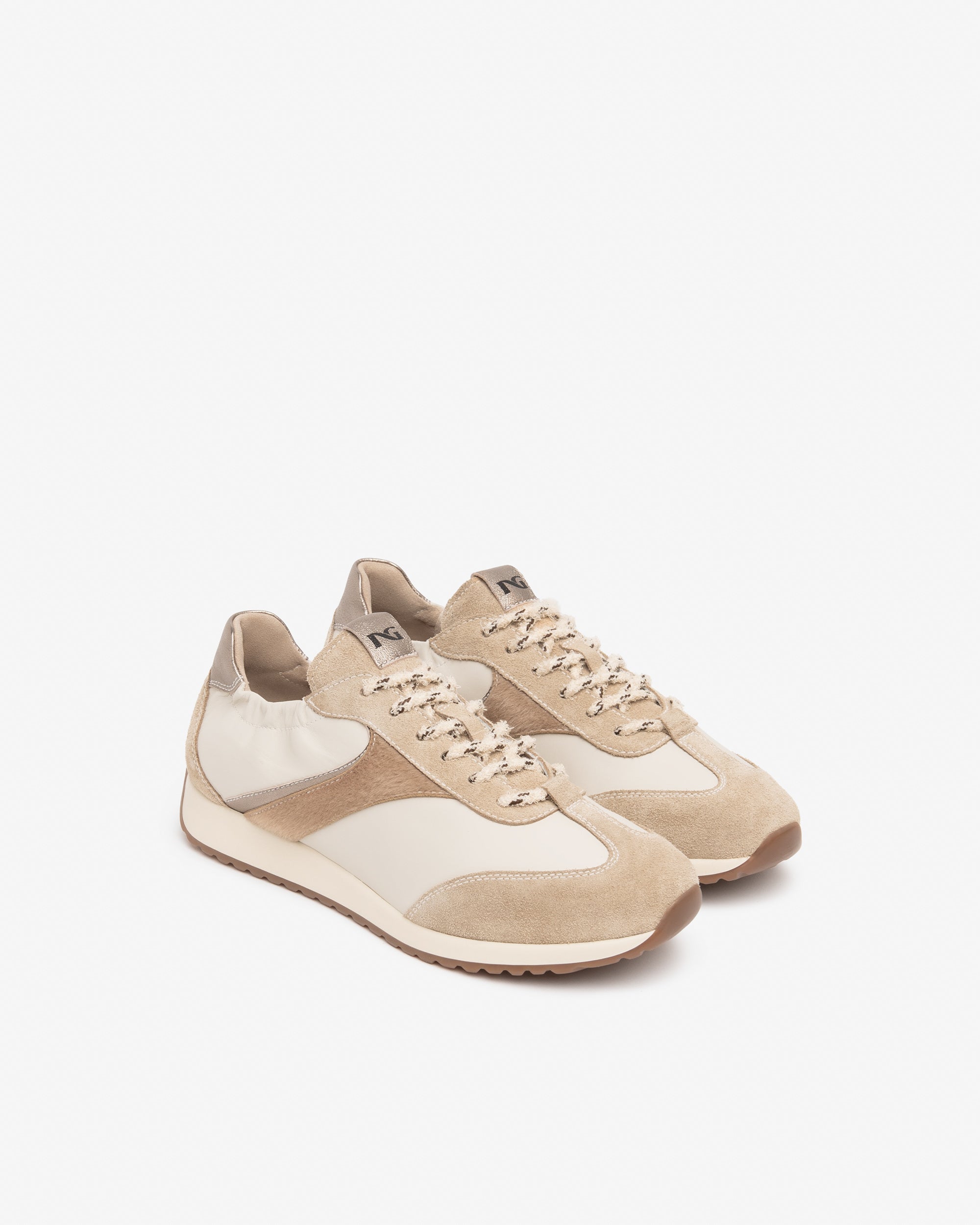 NeroGiardini Sneakers Femme Cuir Velours Technique
