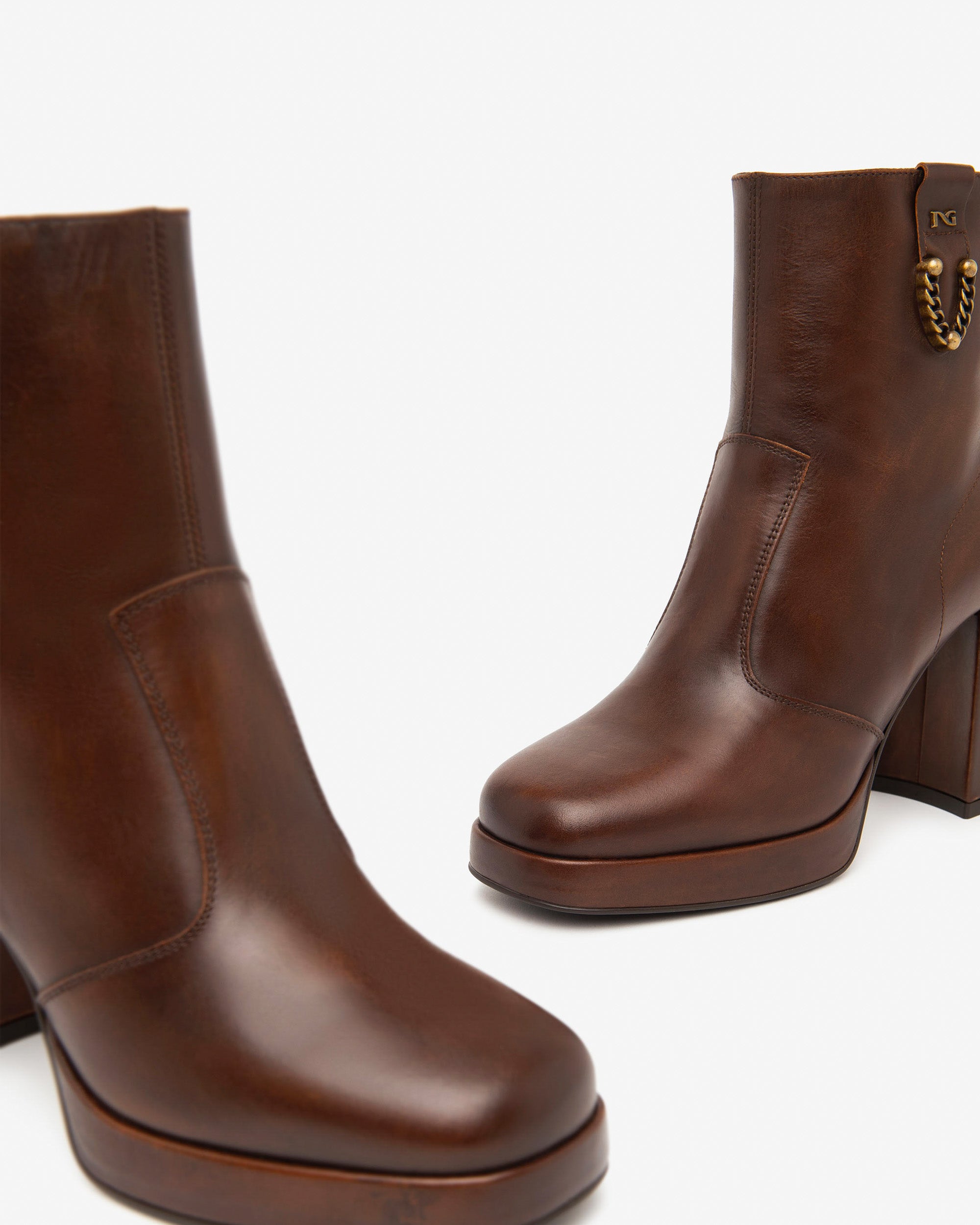 NeroGiardini Bottines Femme Cuir Pointure 38 Made in Italy