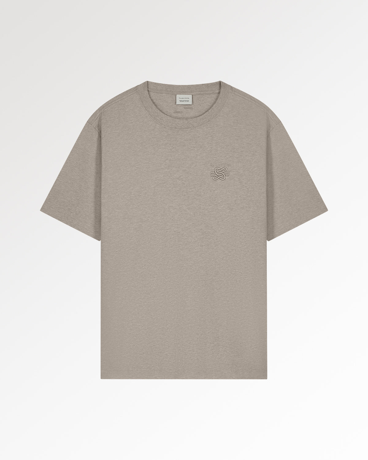 Filling Pieces Embroidered Knot t-shirt Melange Pure coton bio