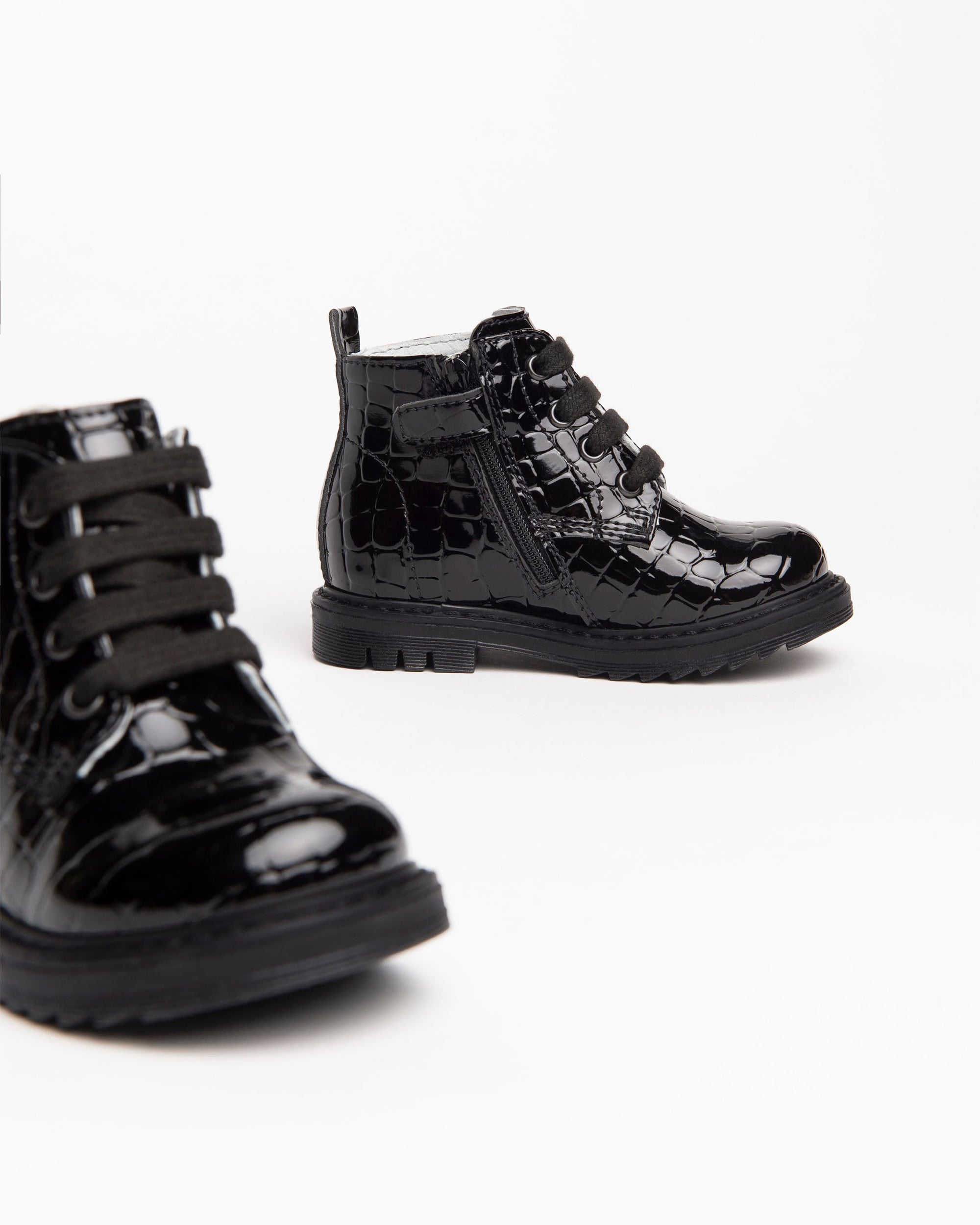 NeroGiardini Bottines Baby Fille Croco Imprimé Pointure 21