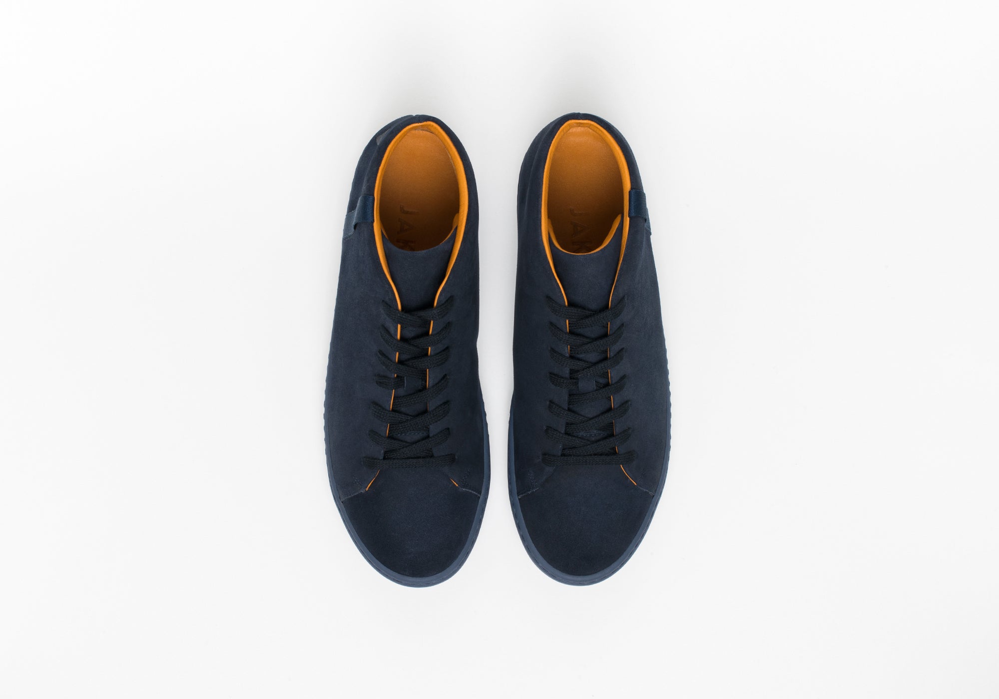 JAK Khan baskets cuir bleu marine 41