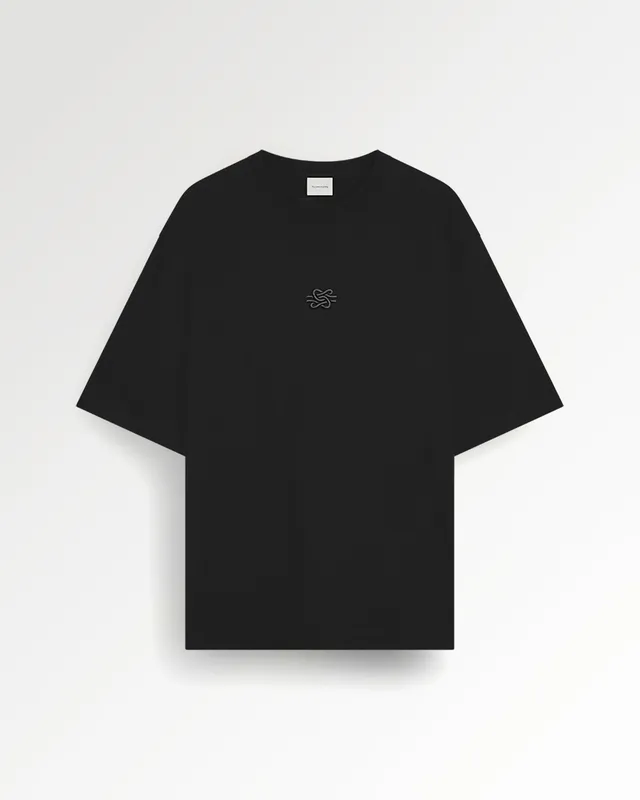 Filling Pieces Boxy Embroidered t-shirt noir coton