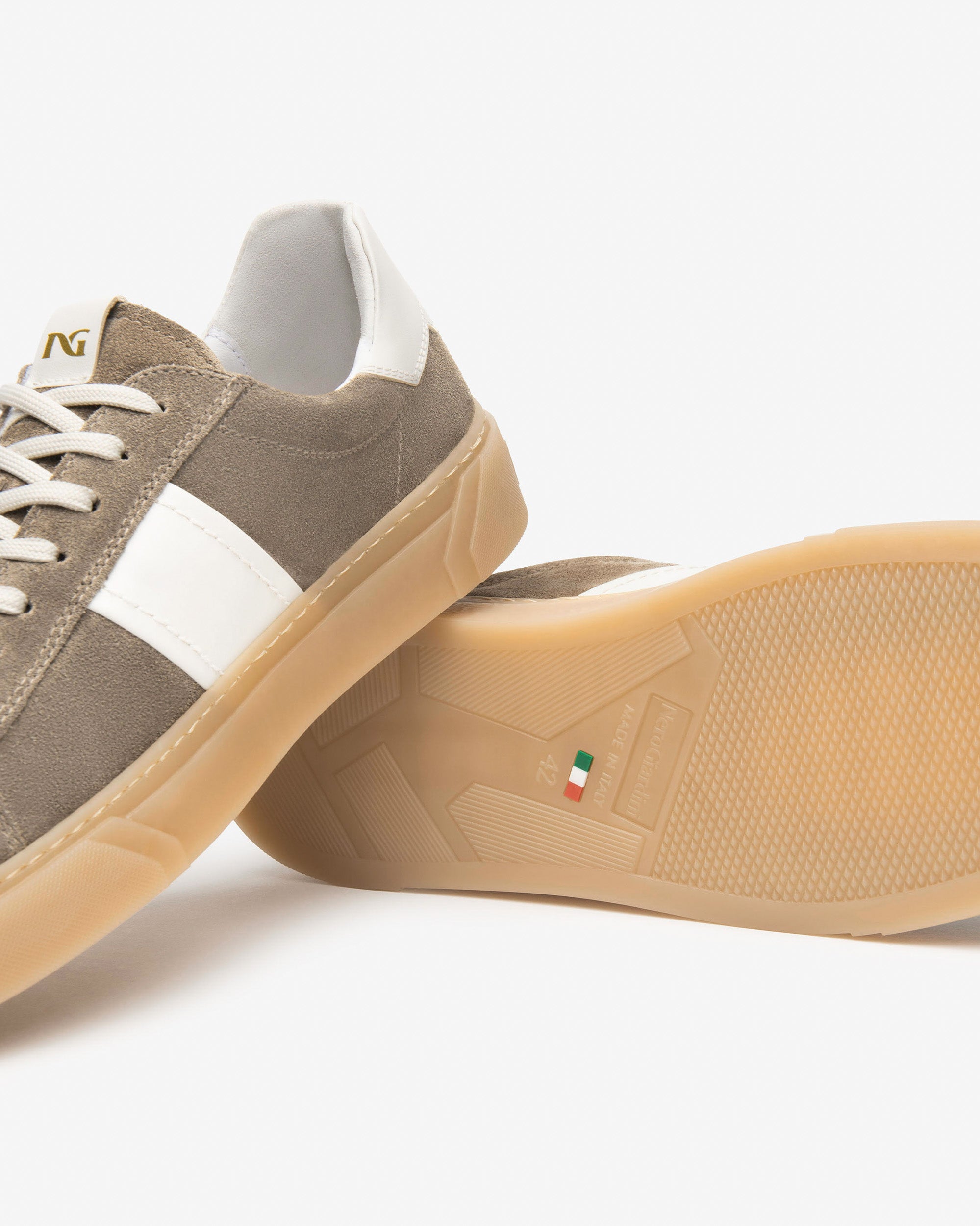 NeroGiardini Sneakers Homme Cuir Velours Baskets Confort