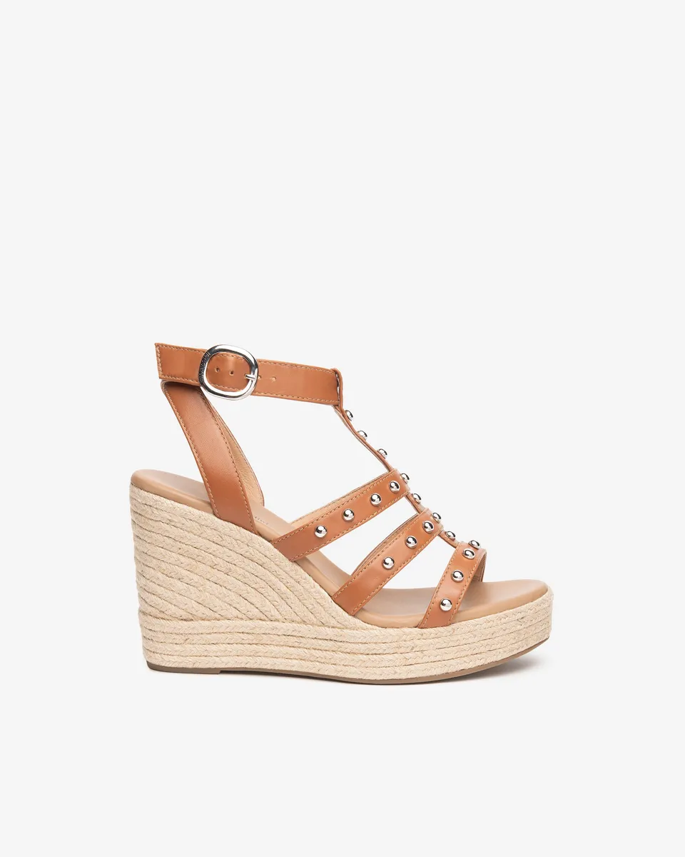 Nerogiardini Sandales Sandales Femme Cuir Compense 10 cm
