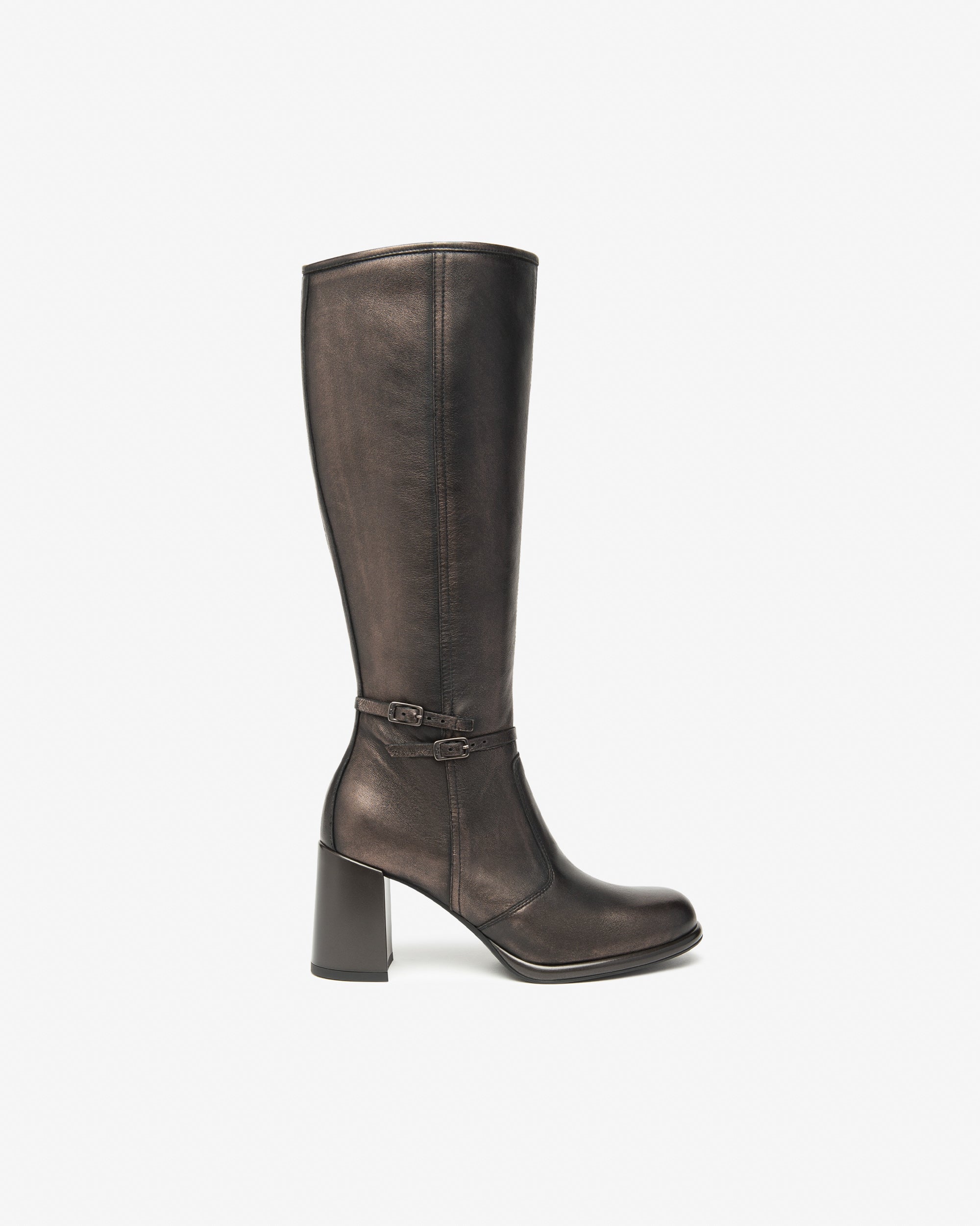 Nerogiardini Bottes Femme Cuir Made in Italy Confort