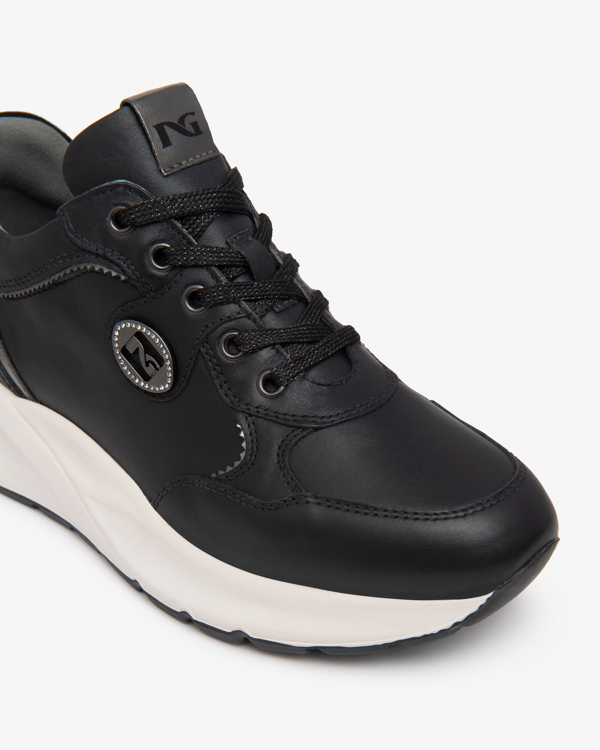 NeroGiardini Sneakers Femme Cuir baskets semelle 60 mm 35-41