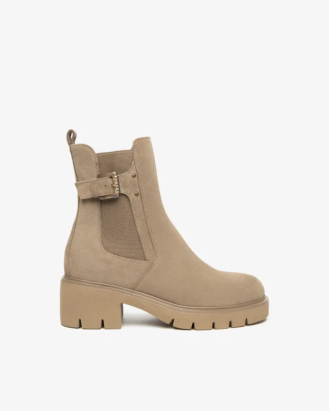 NeroGiardini Bottines Chelsea Cuir Velours Femme DryGo