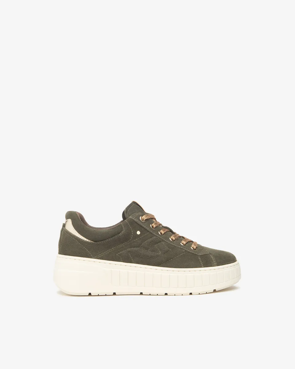 NeroGiardini Sneakers Femme Daim Cuir Semelle Memory DryGo