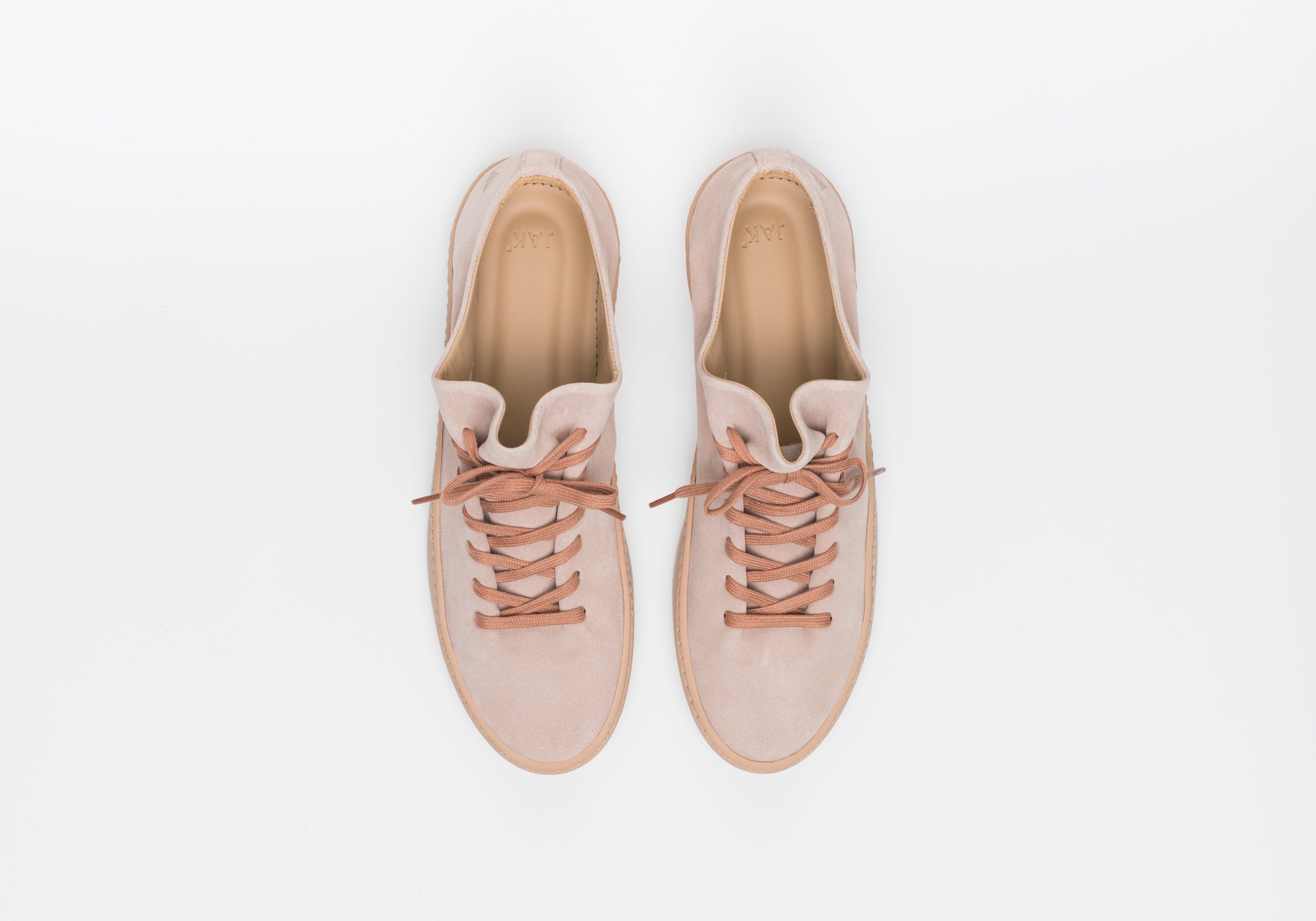 JAK Atom Nude V.A. sneakers cuir nude daim