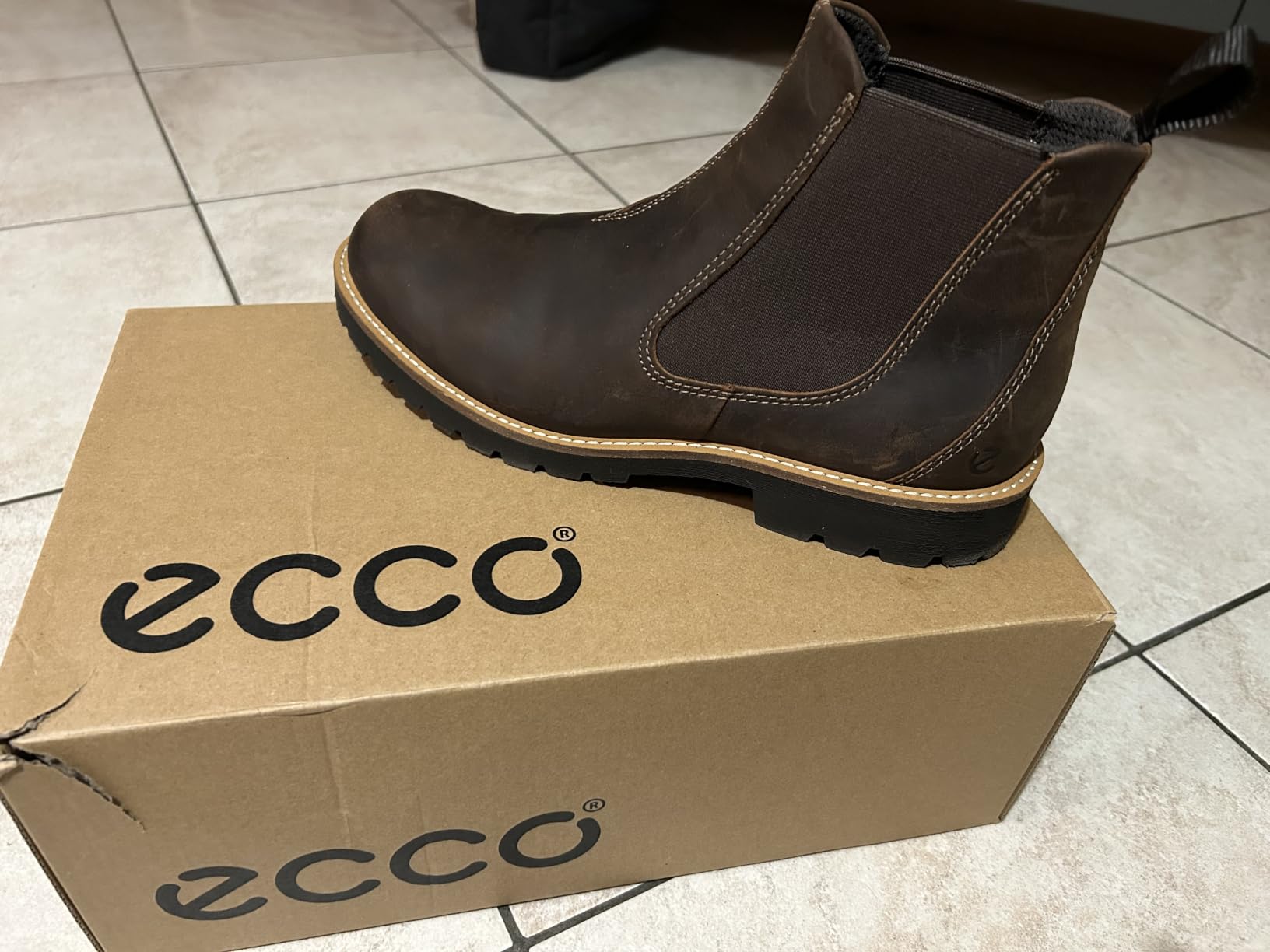 ECCO Jamestown bottines Chelsea homme noir 43 EU cuir