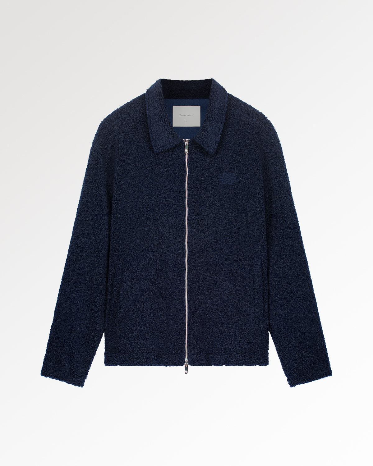 Filling Pieces Coach Jacket Sherpa veste bleue sherpa