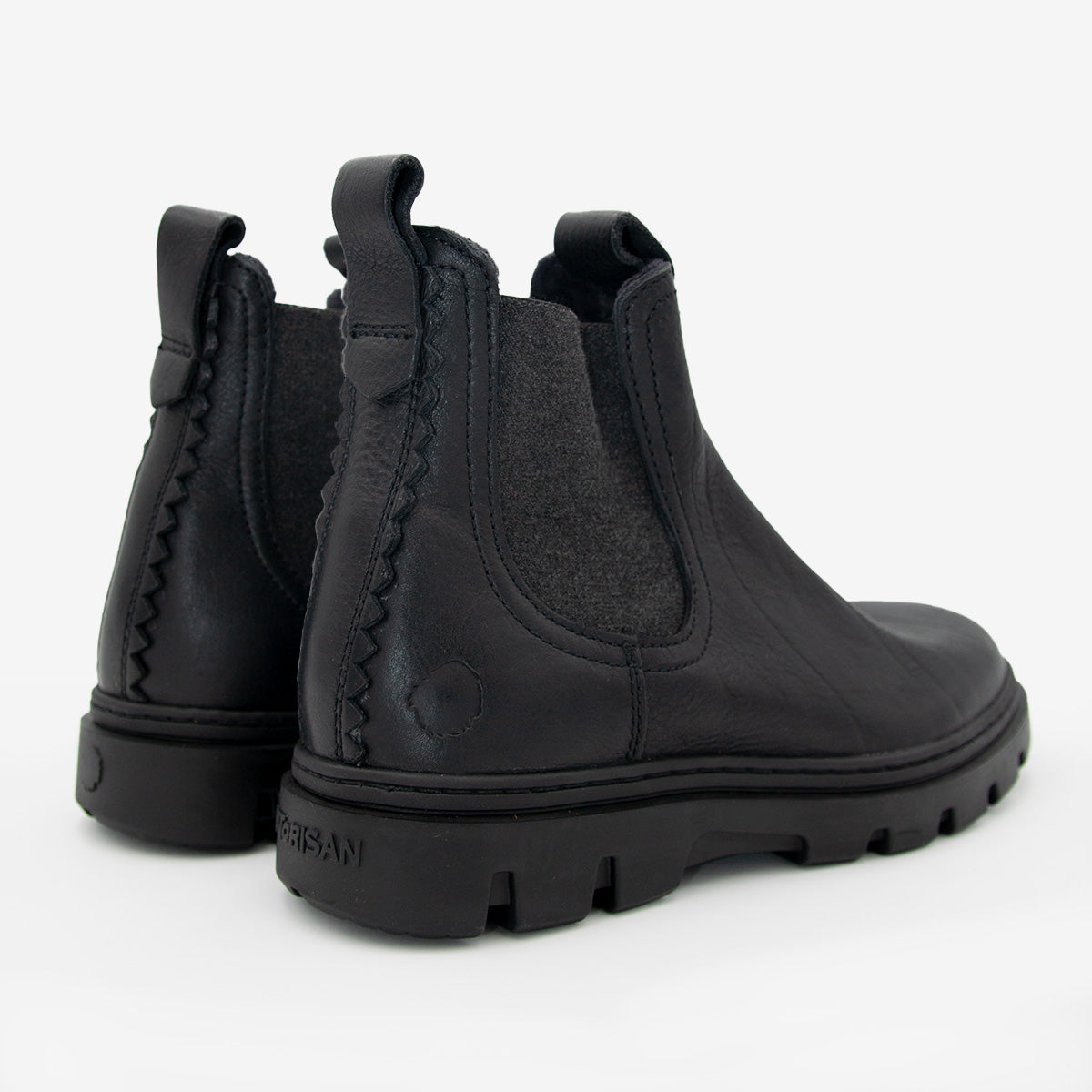Satorisan Unalome Chelsea Premium bottines cuir noir