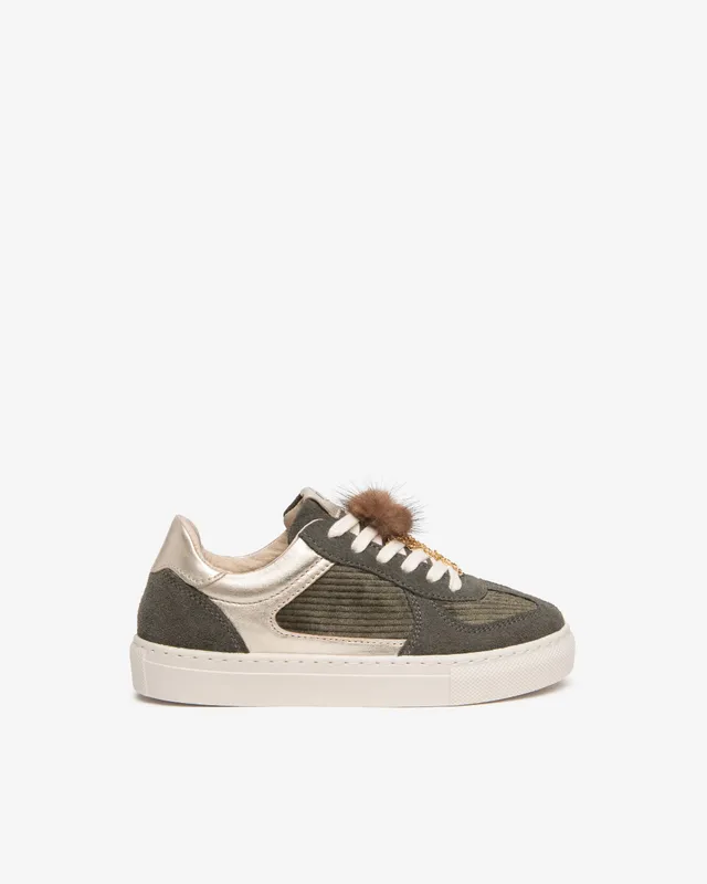 NeroGiardini Sneakers Teen baskets fille daim tissu pompon