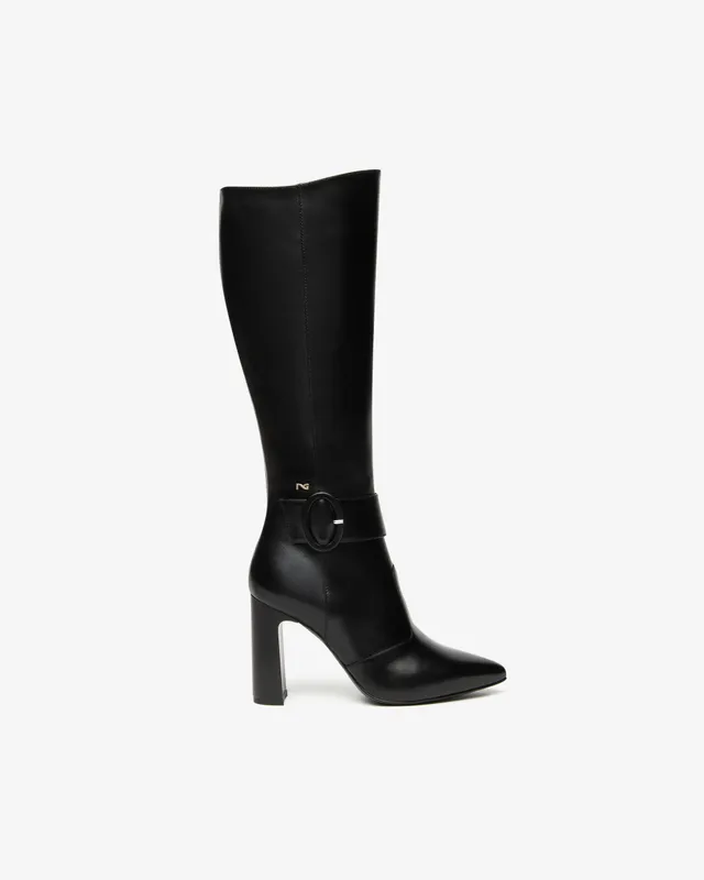 NeroGiardini Bottes Femme Cuir 38 Talon 95 mm Zip