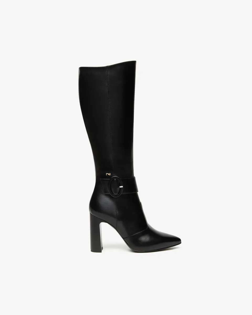 NeroGiardini Bottes Femme Cuir 38 Talon 95 mm Zip
