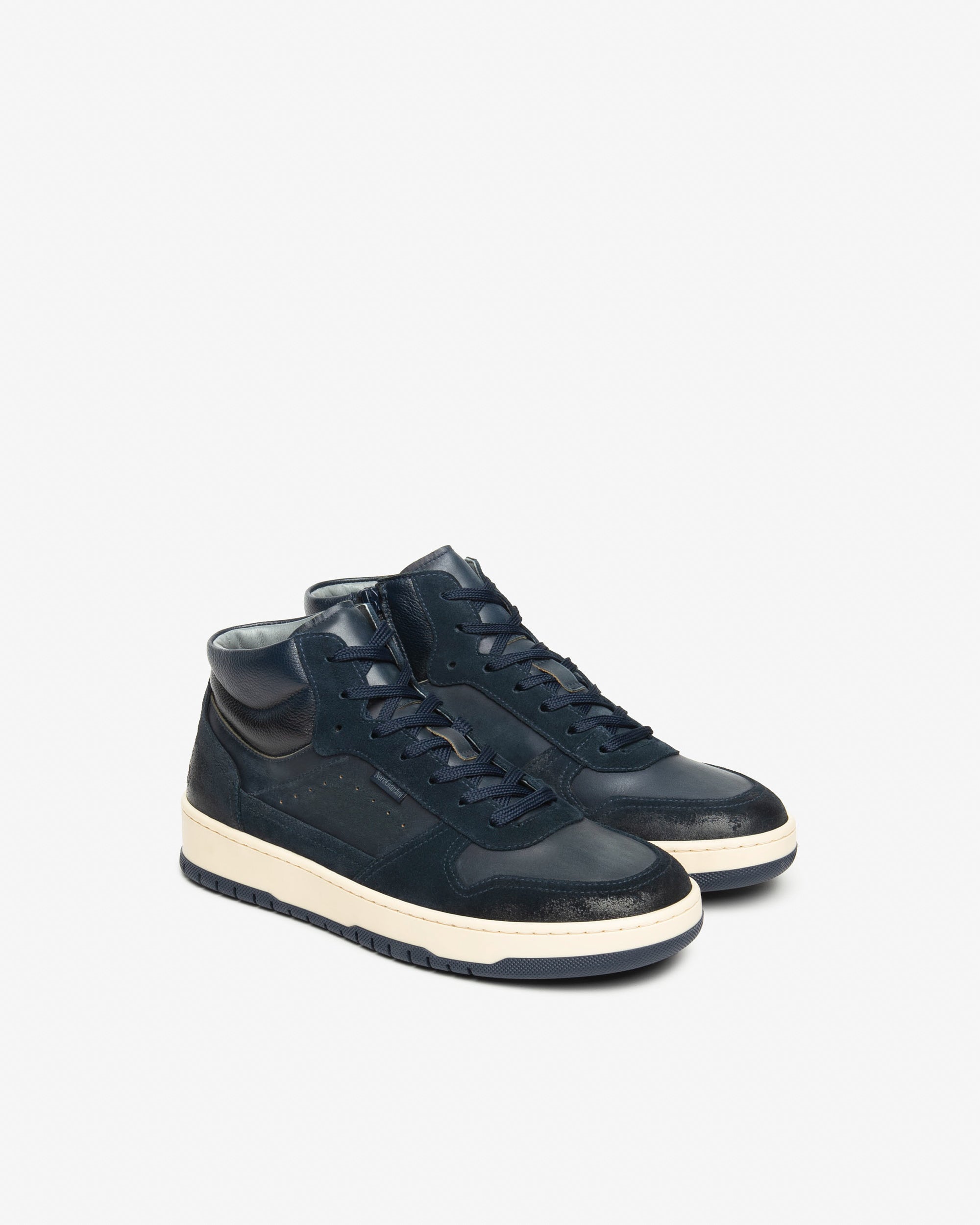 NeroGiardini Sneakers Montantes Homme Cuir Velours Hiver