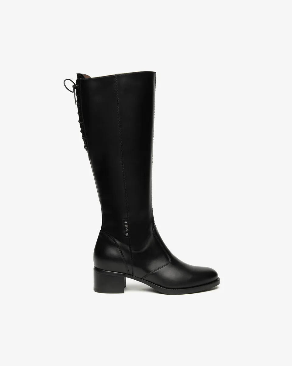 NeroGiardini Bottes Femme Cuir Talon 40 mm Pointure 38