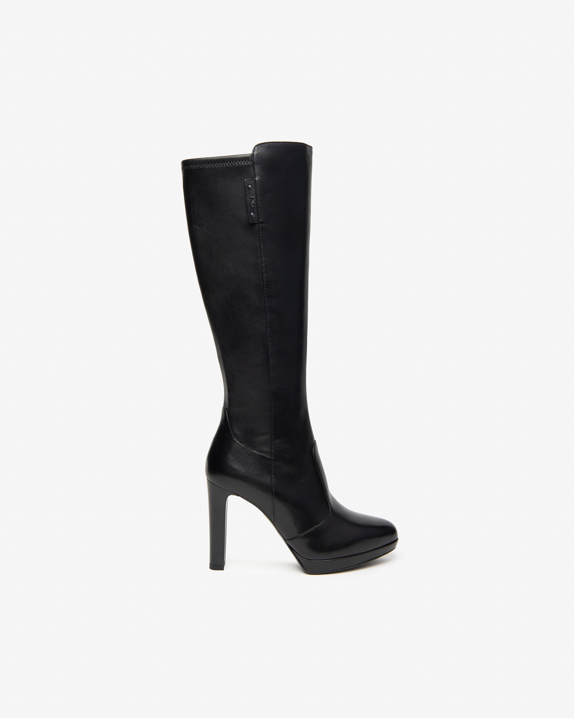NeroGiardini Bottes Femme Cuir Talon Bloc 100mm