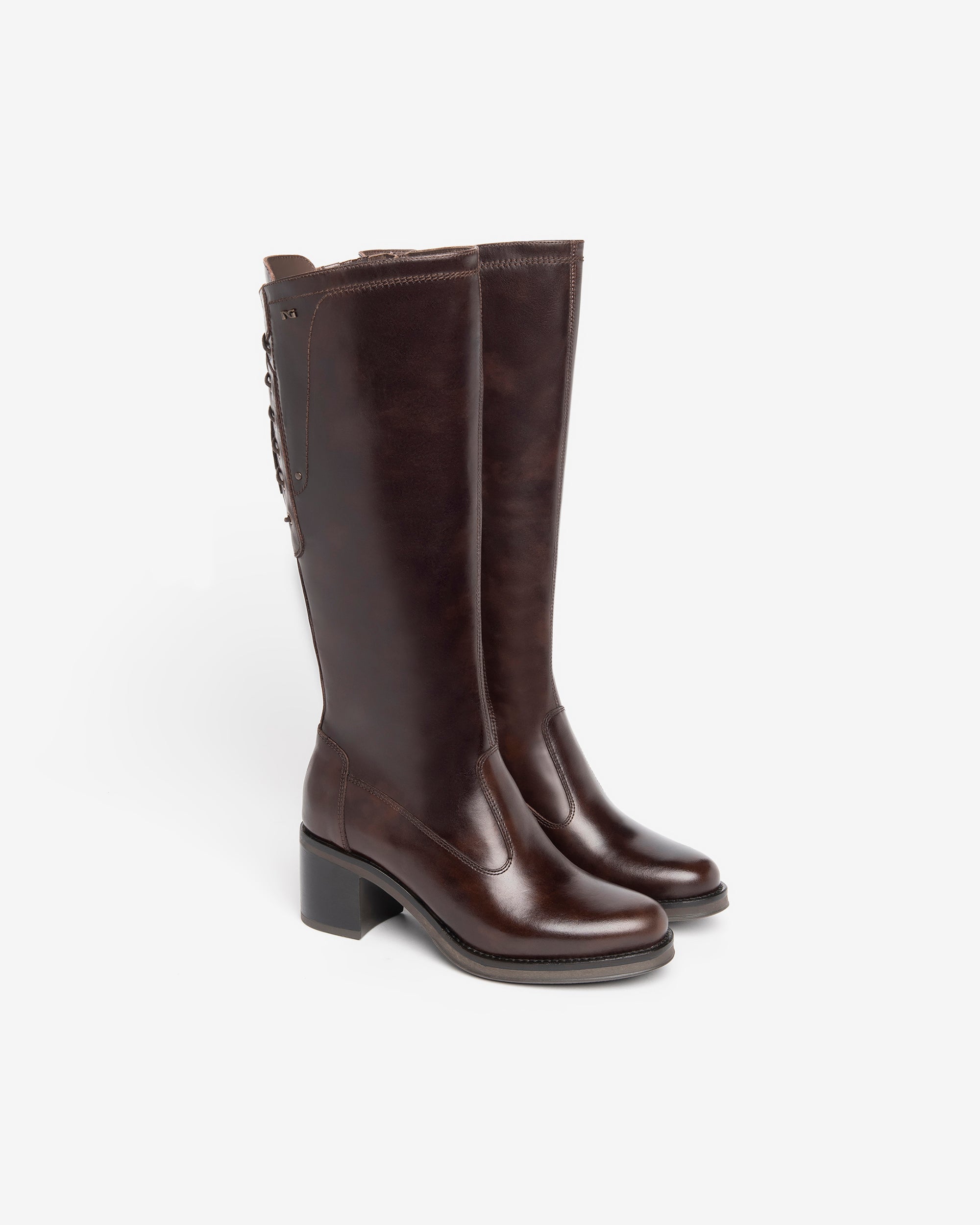 NeroGiardini Bottes Femme Cuir Hiver Confort