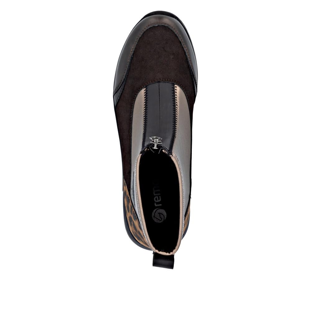 Remonte D0T78 bottines femme noir stretch