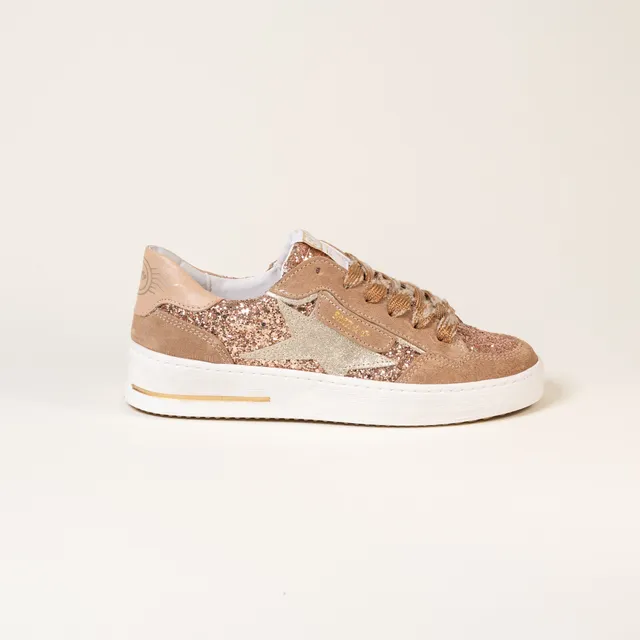 Semerdjian Ale E477 baskets nude champagne glitter