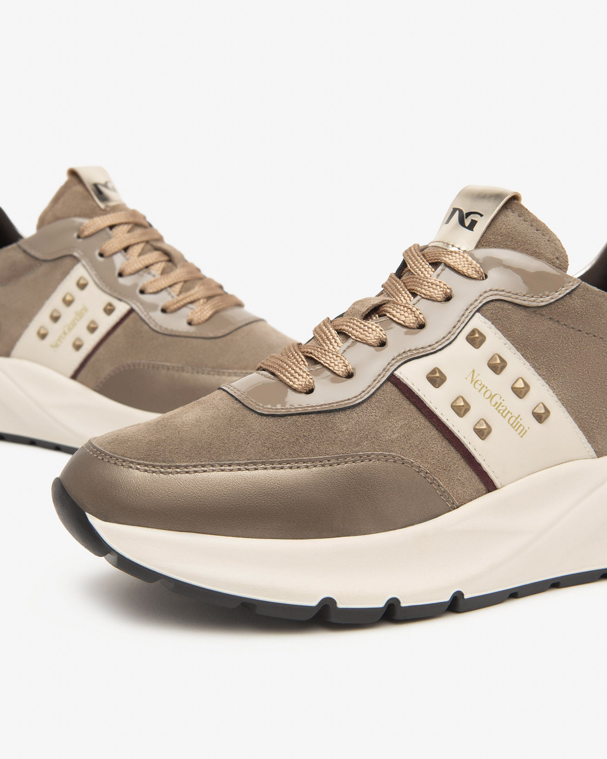 Nerogiardini Sneakers cuir velours femme pointure 38